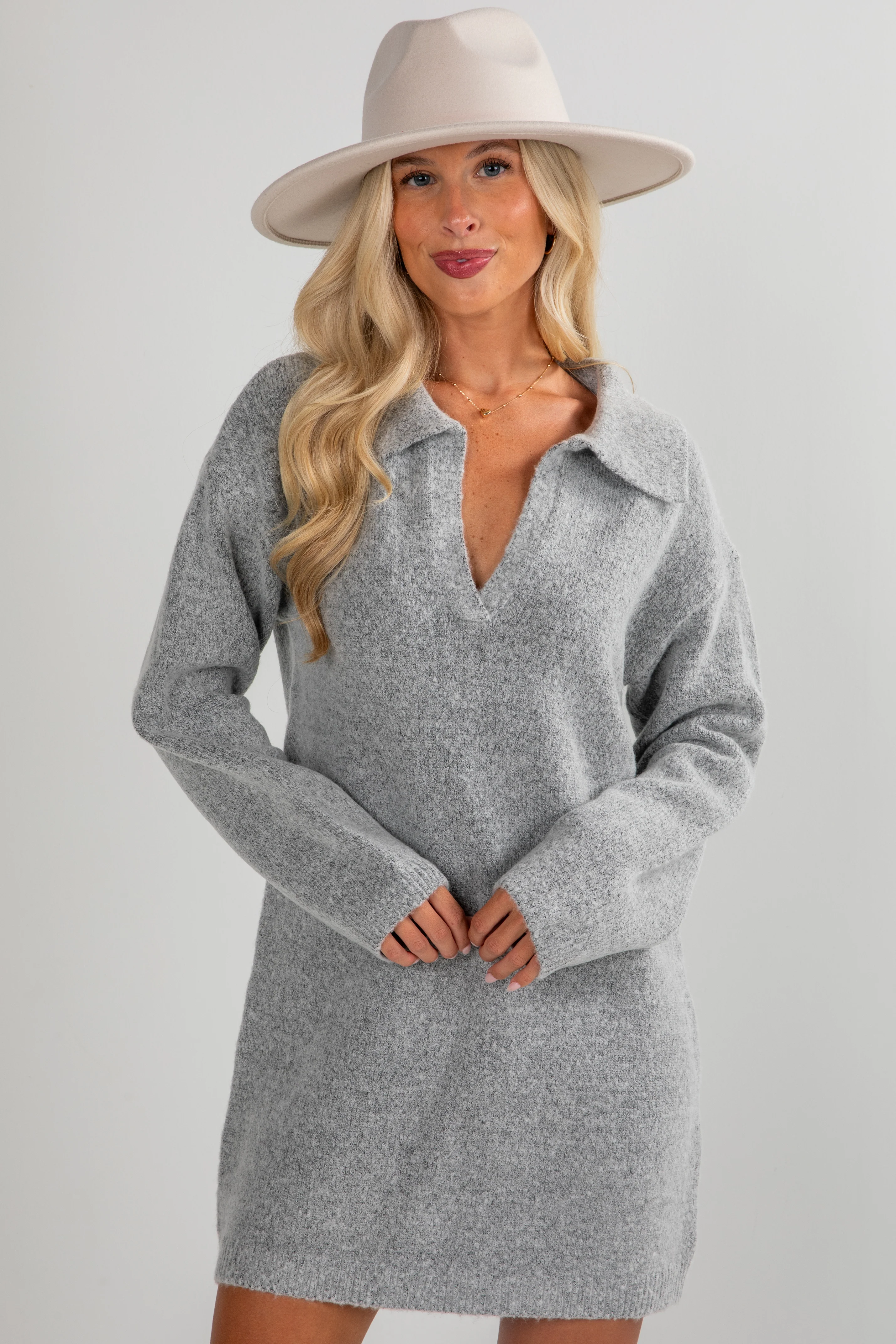 FINAL SALE - Until I Found You Sweater Dress