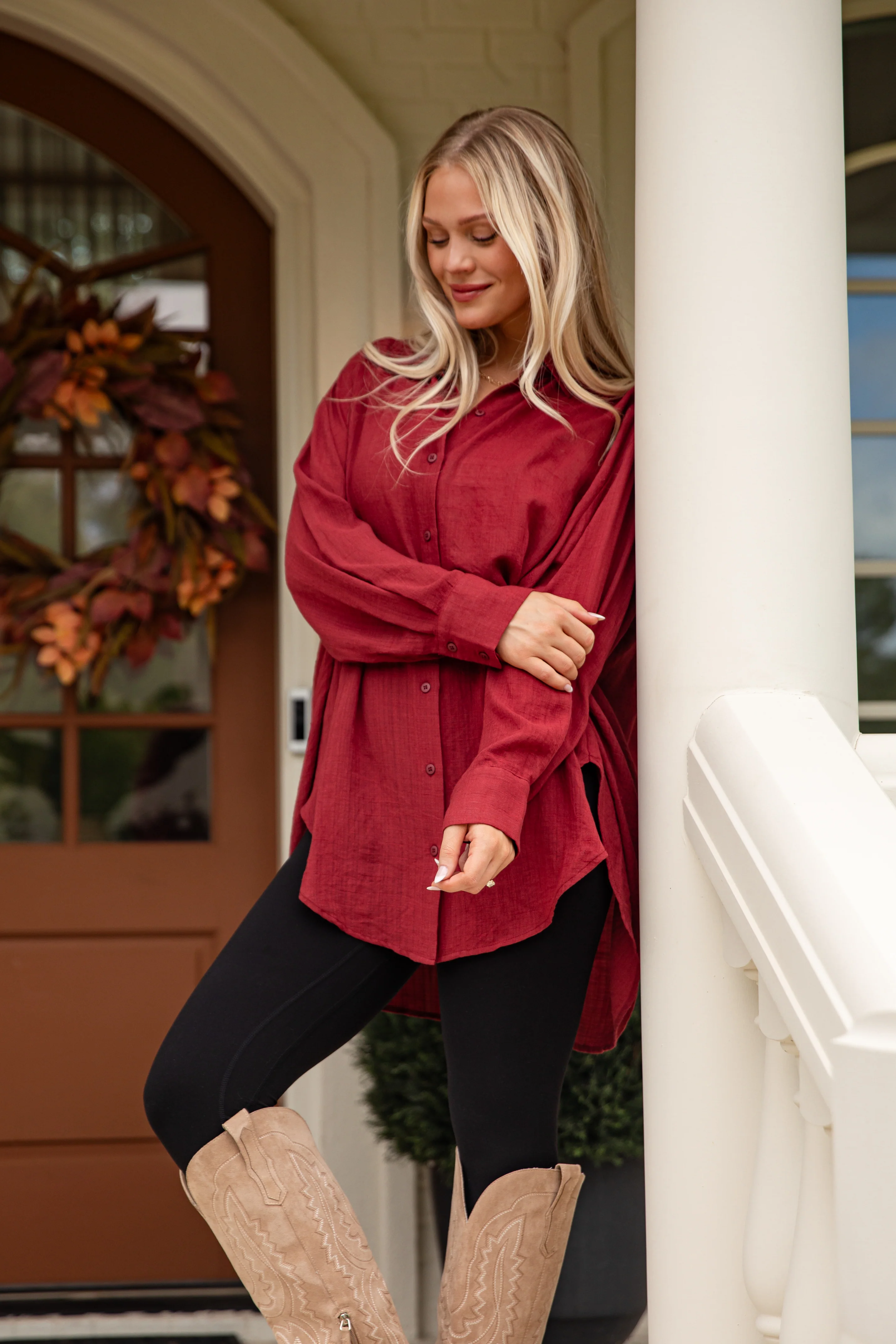 Allison Oversized Button-Up Blouse 20 Allison Oversized Button-Up Blouse