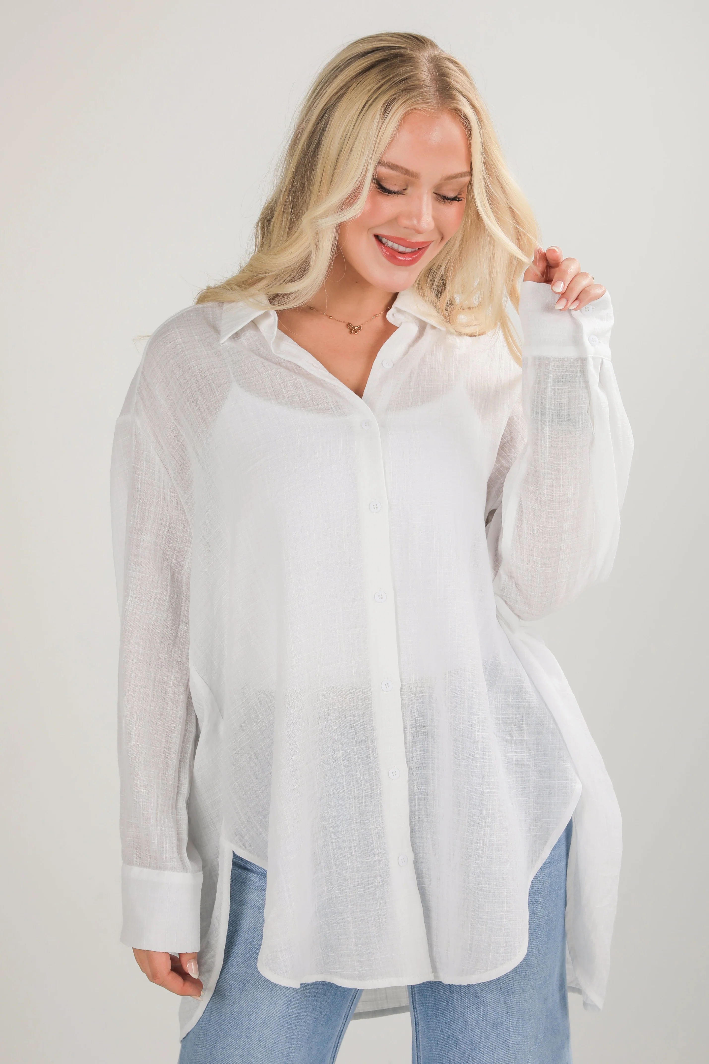 Allison Oversized Button-Up Blouse 26 Allison Oversized Button-Up Blouse