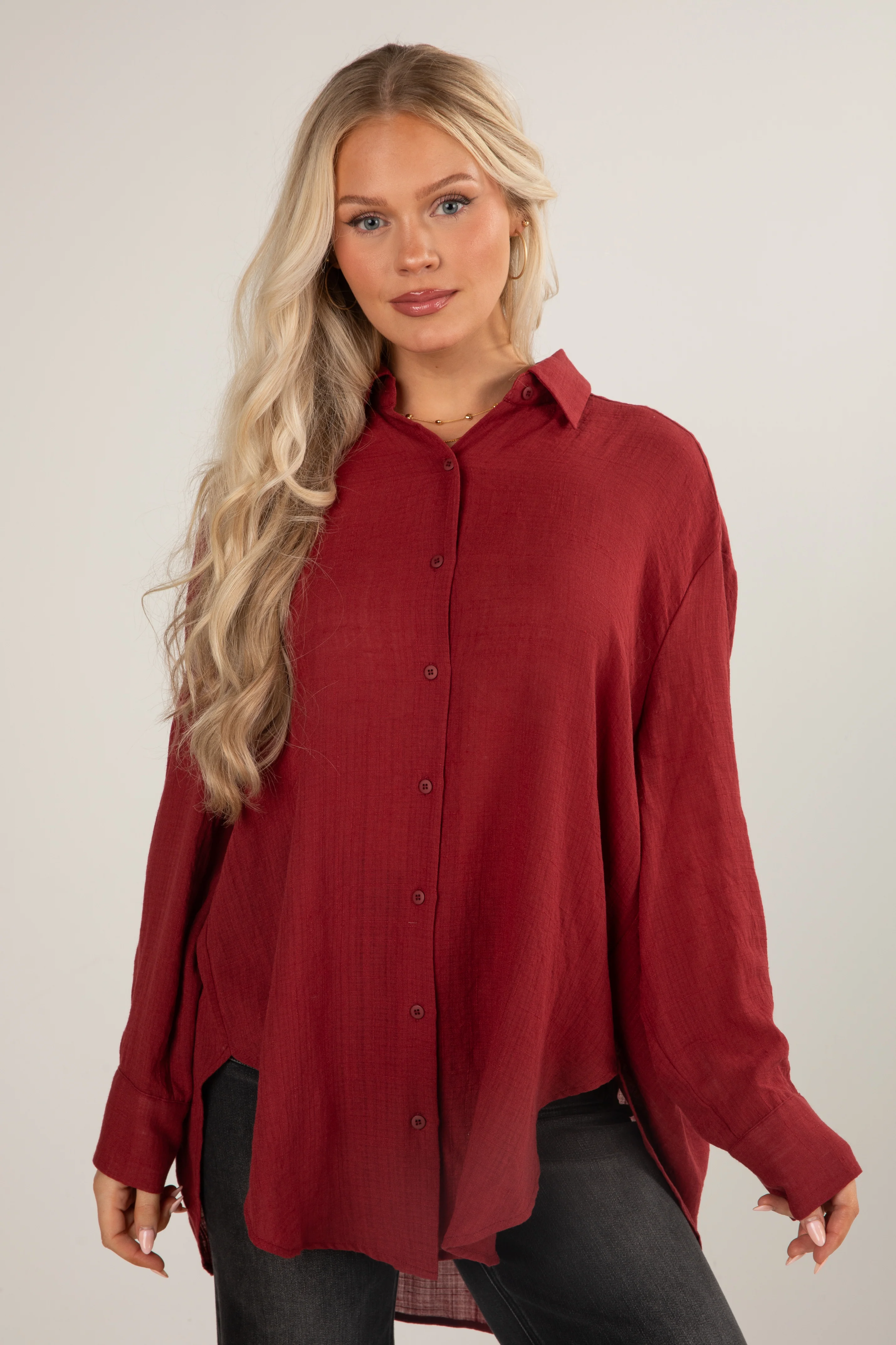 Allison Oversized Button-Up Blouse 3 Allison Oversized Button-Up Blouse