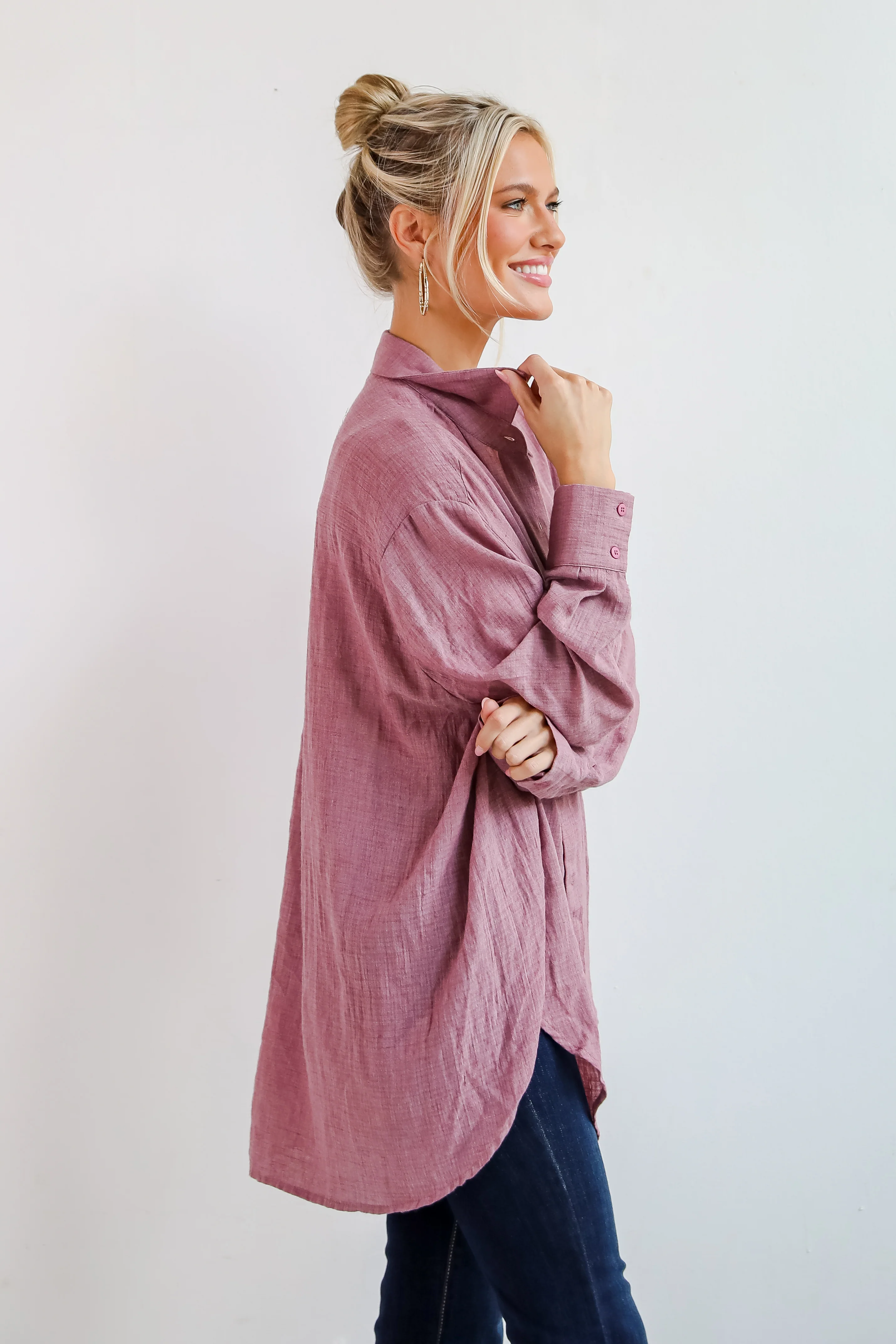 Allison Oversized Button-Up Blouse 39 Allison Oversized Button-Up Blouse