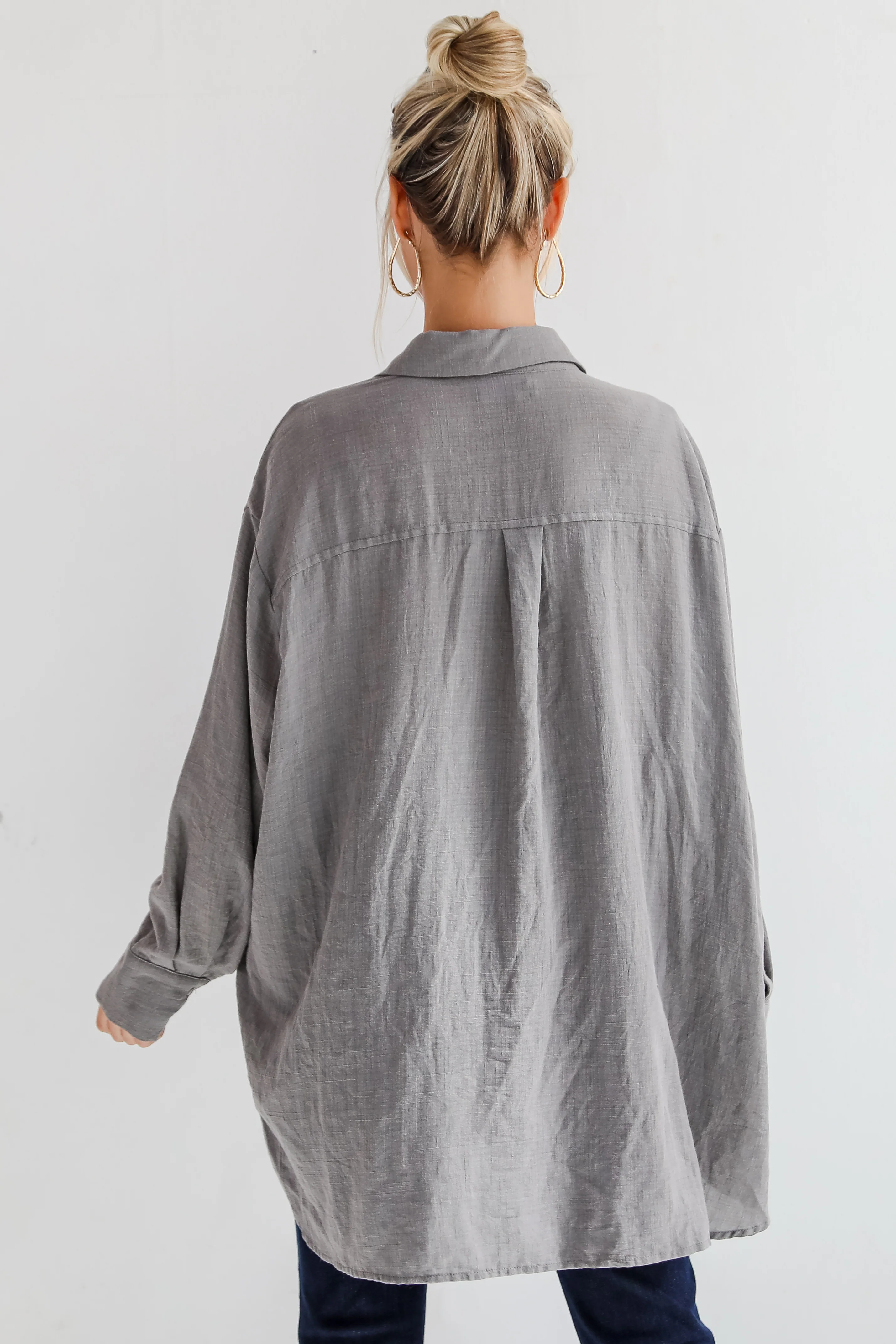 Allison Oversized Button-Up Blouse 42 Allison Oversized Button-Up Blouse