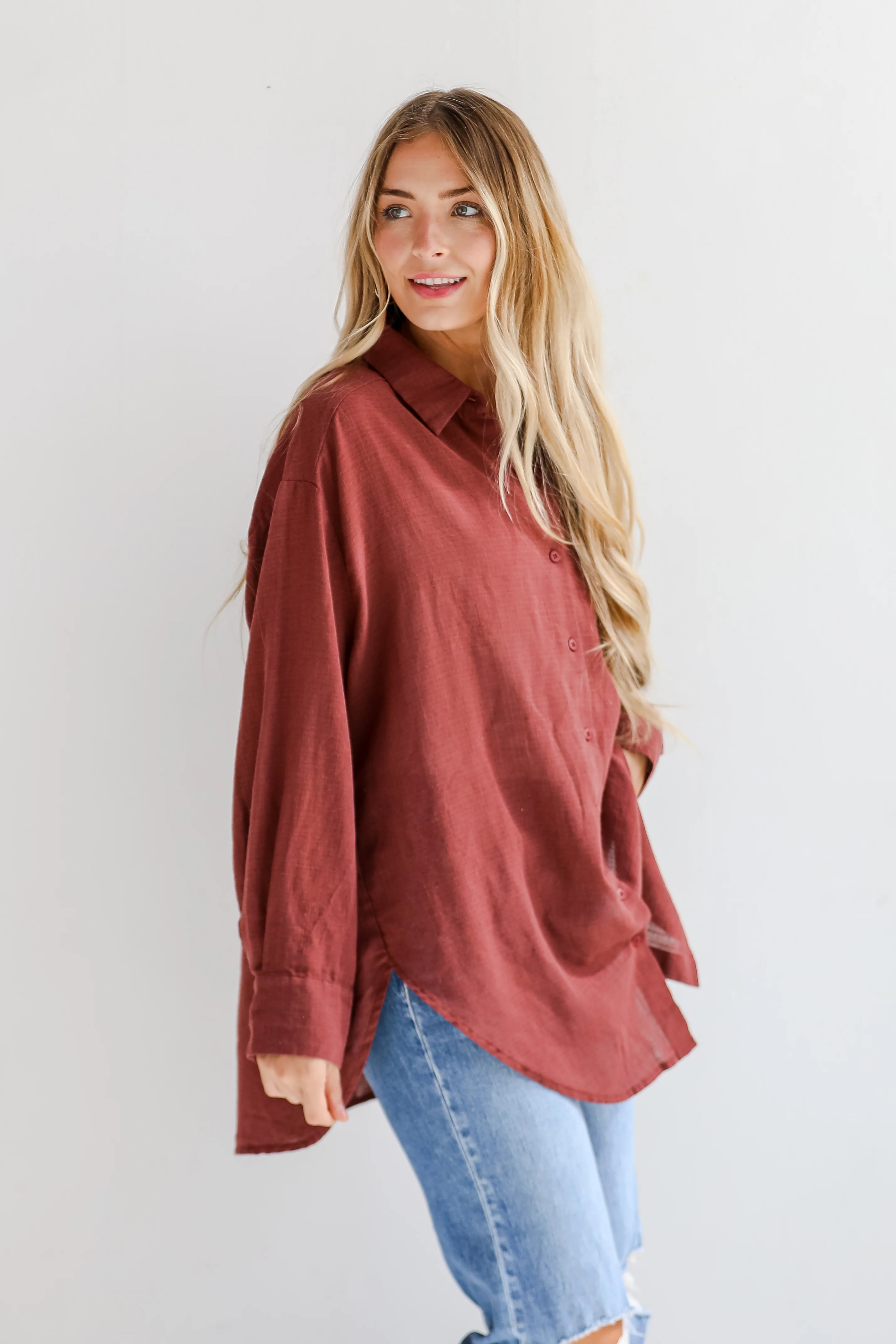 Allison Oversized Button-Up Blouse 51 Allison Oversized Button-Up Blouse