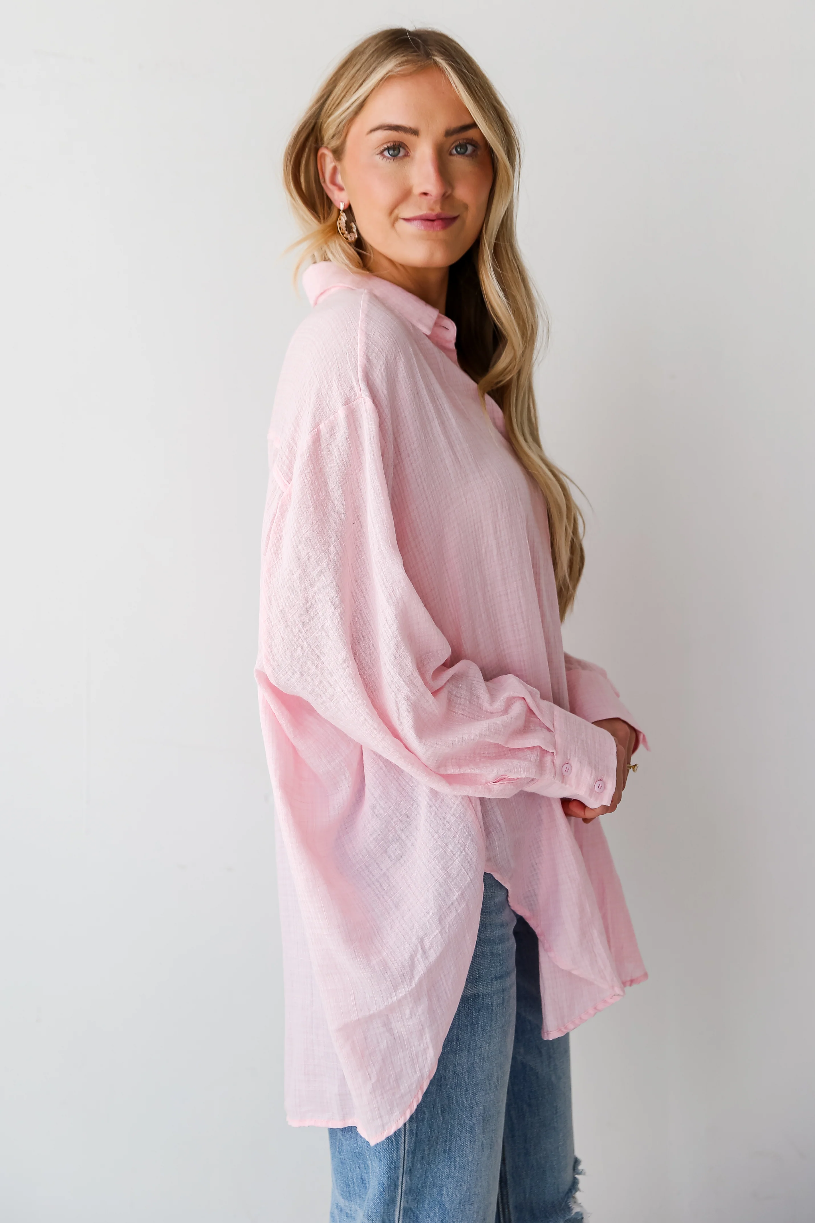Allison Oversized Button-Up Blouse 58 Allison Oversized Button-Up Blouse