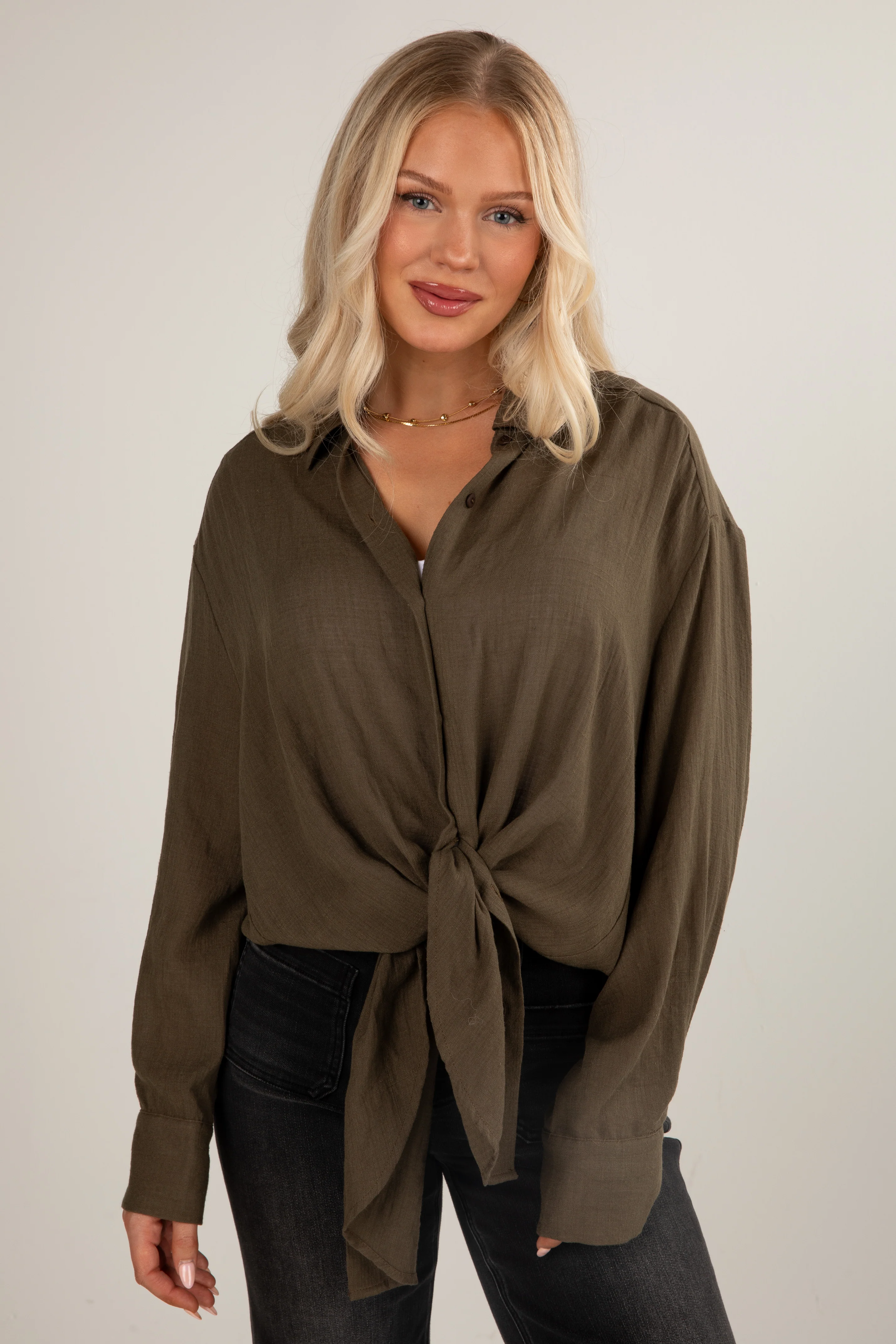 Allison Oversized Button-Up Blouse 8 Allison Oversized Button-Up Blouse