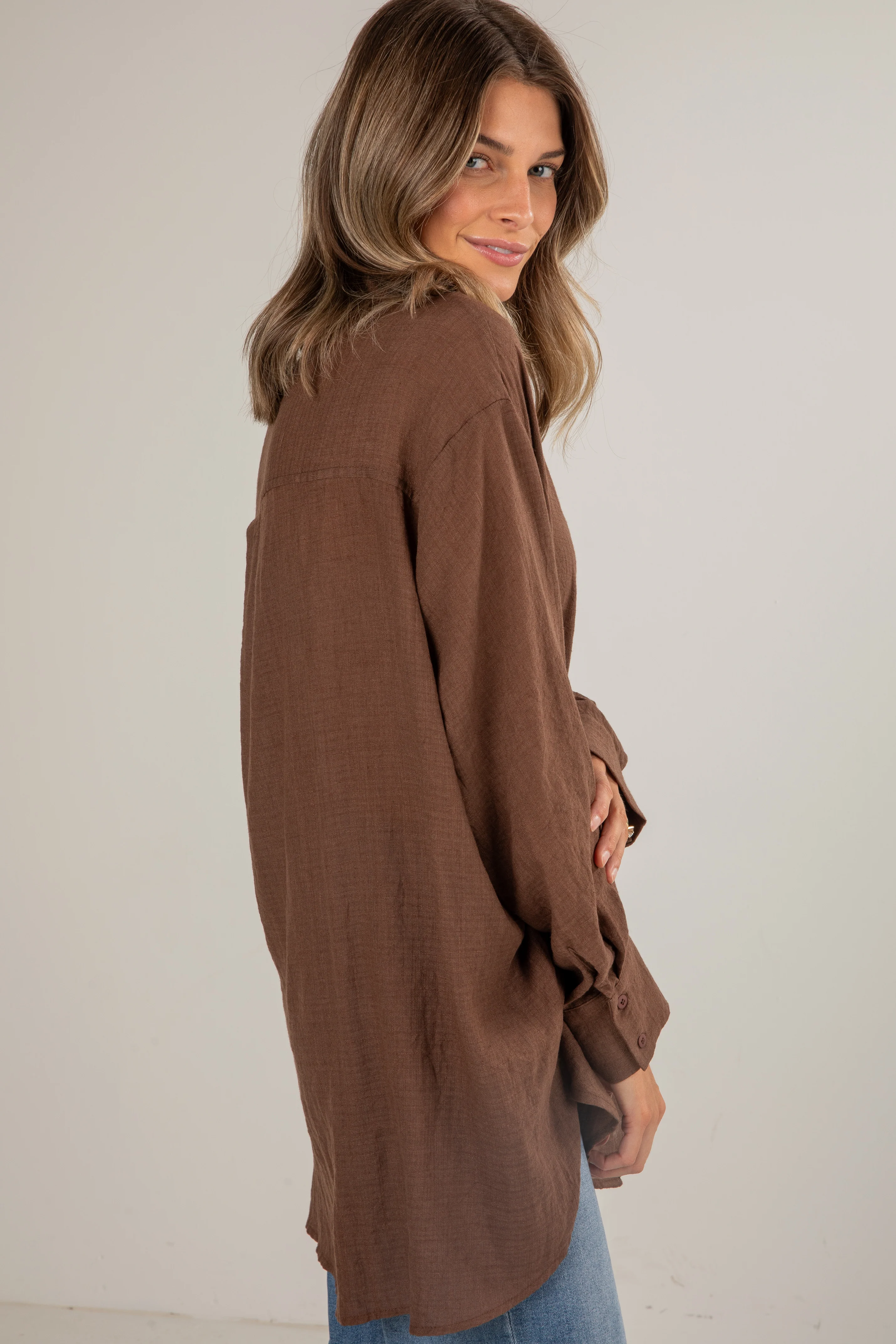 Allison Oversized Button-Up Blouse 9 Allison Oversized Button-Up Blouse