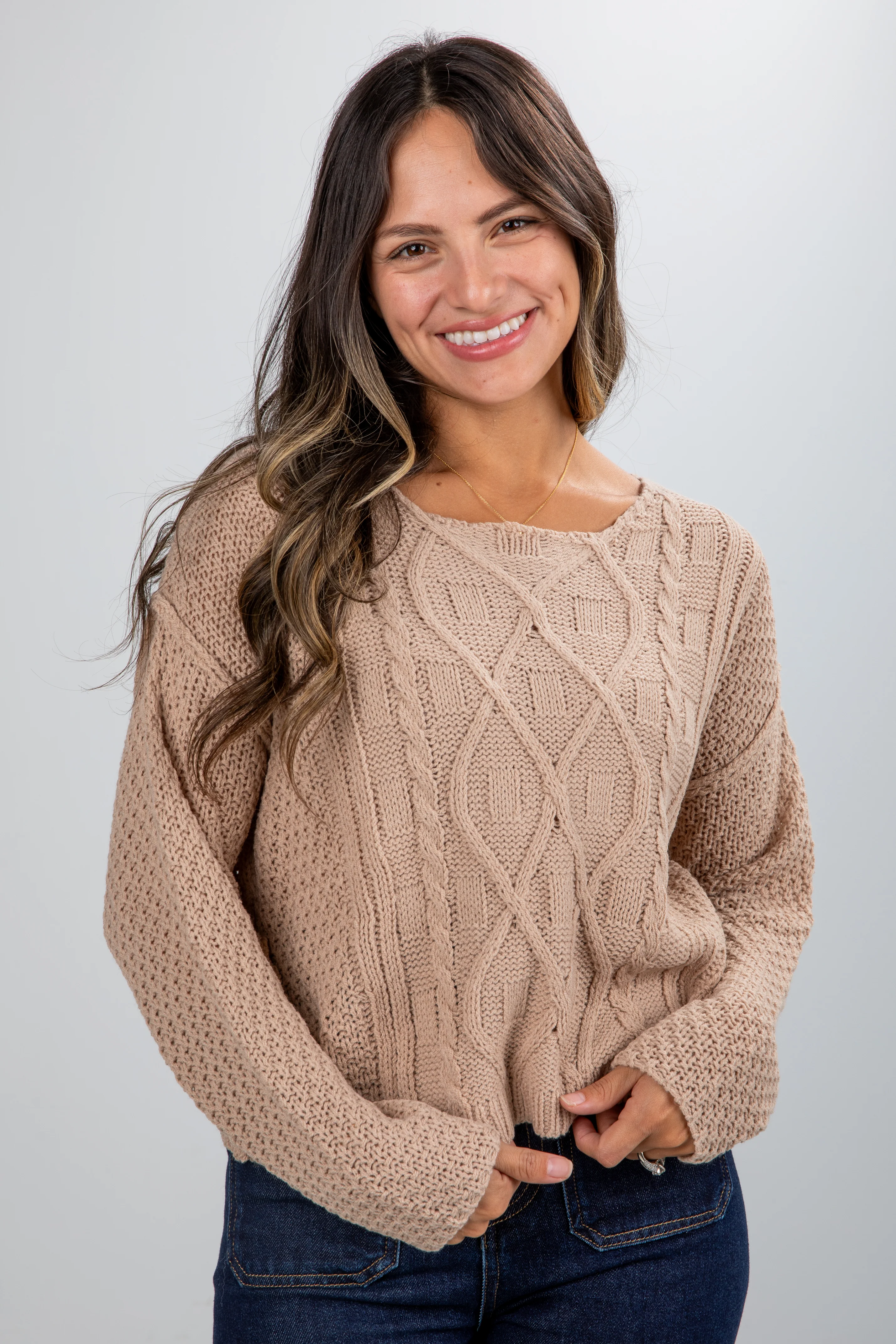 FINAL SALE - Exceptional Coziness Cable Knit Sweater