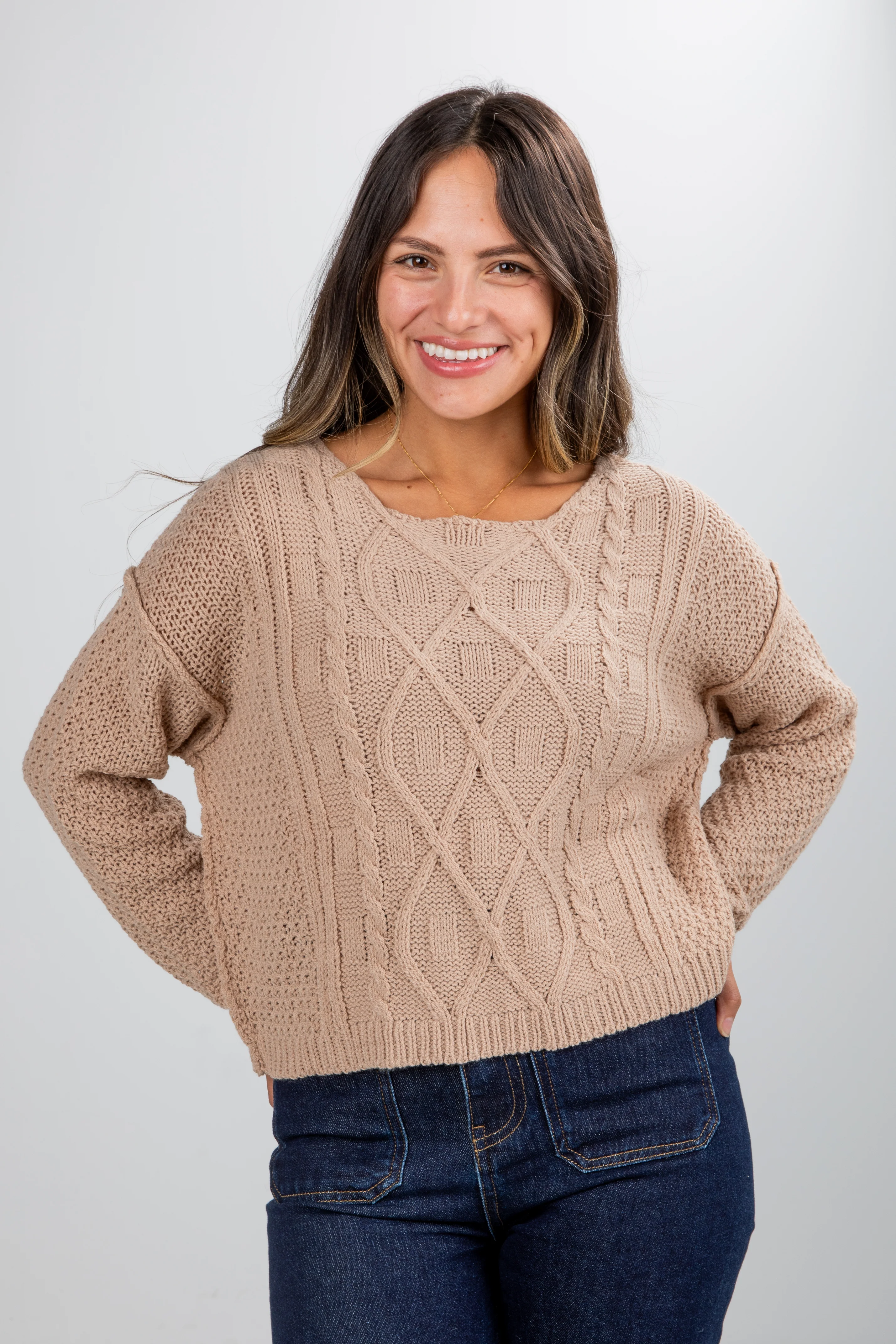 FINAL SALE - Exceptional Coziness Cable Knit Sweater