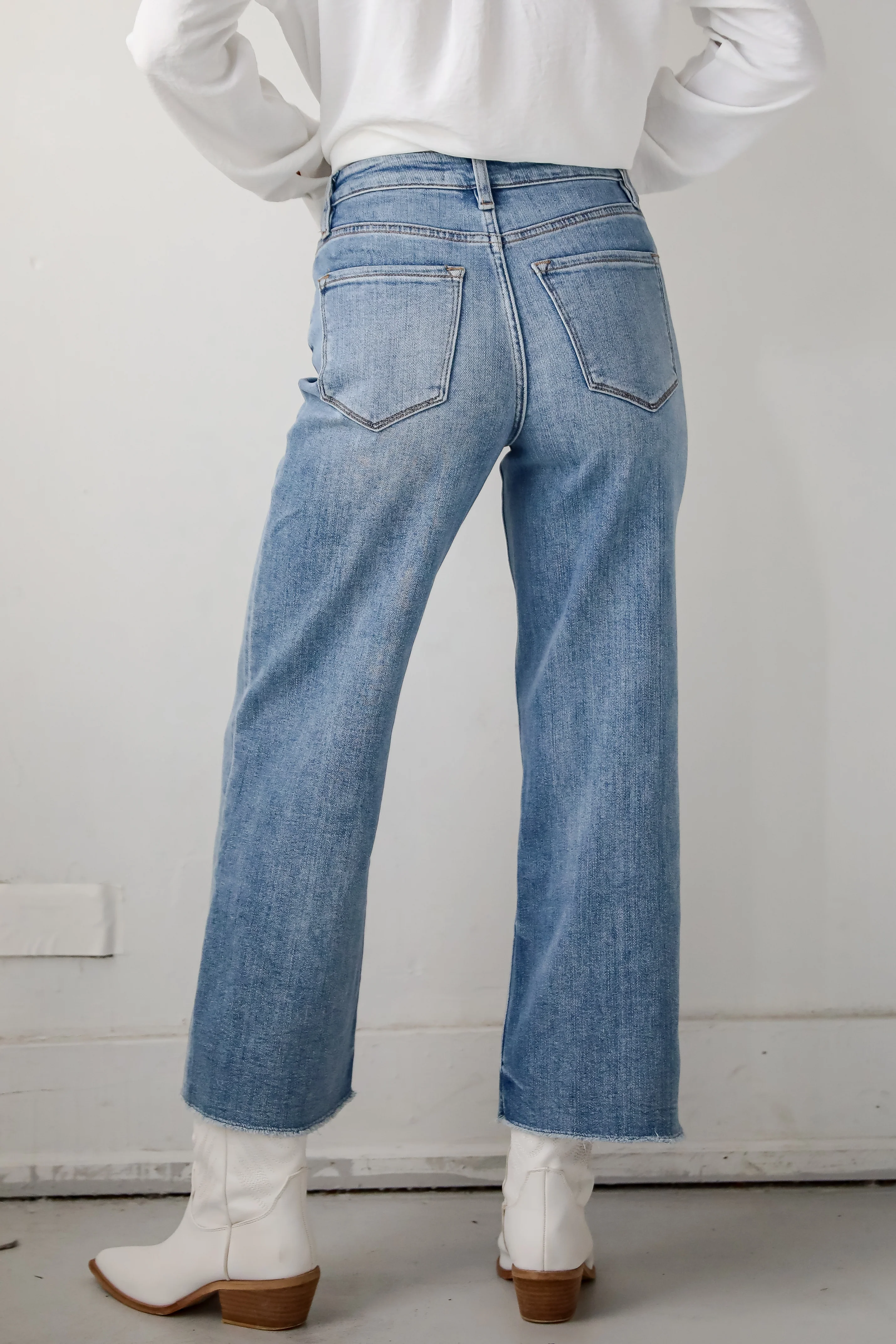 Abigail Medium Wash High Rise Wide Leg Jeans 10 Abigail Medium Wash High Rise Wide Leg Jeans