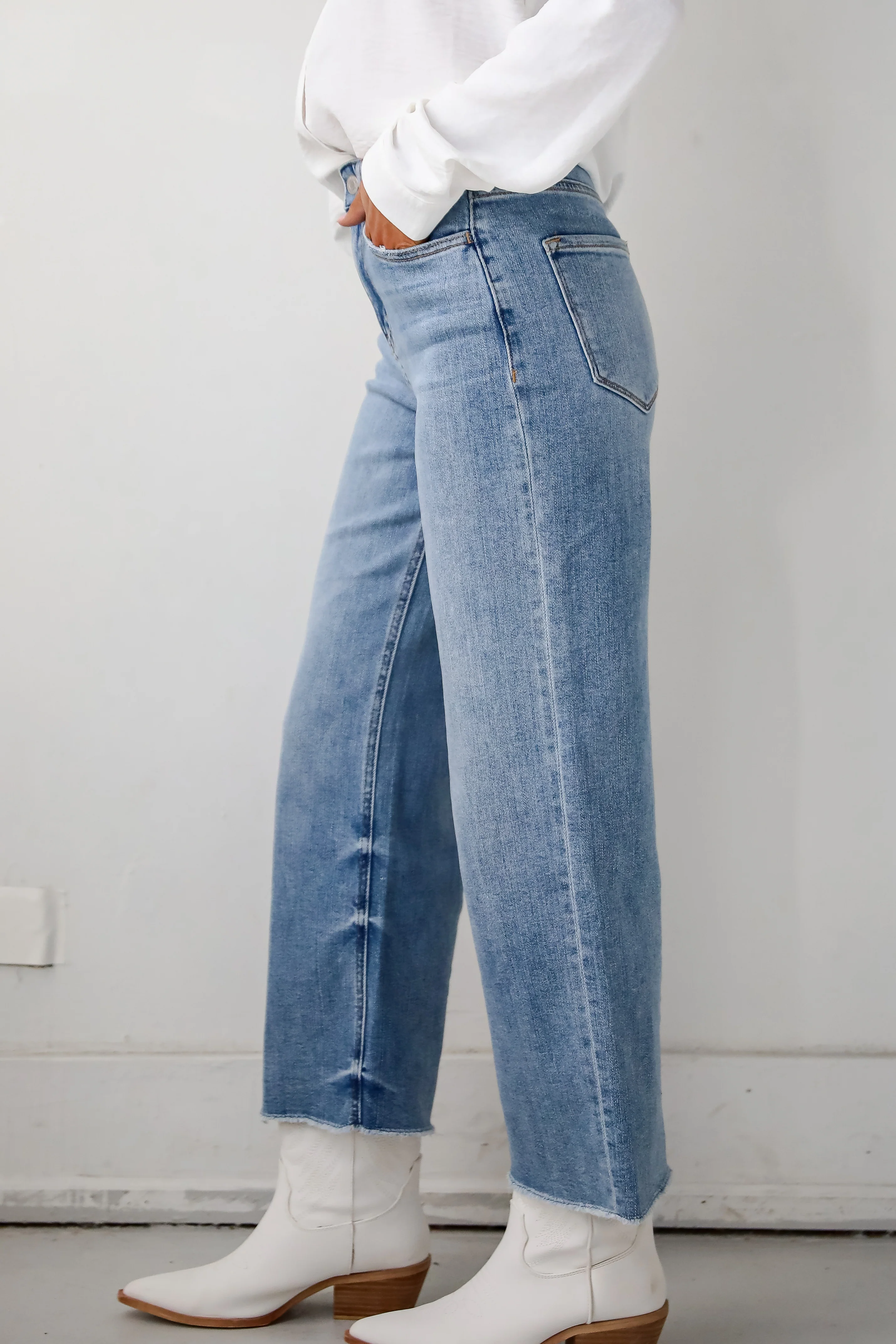 Abigail Medium Wash High Rise Wide Leg Jeans 11 Abigail Medium Wash High Rise Wide Leg Jeans