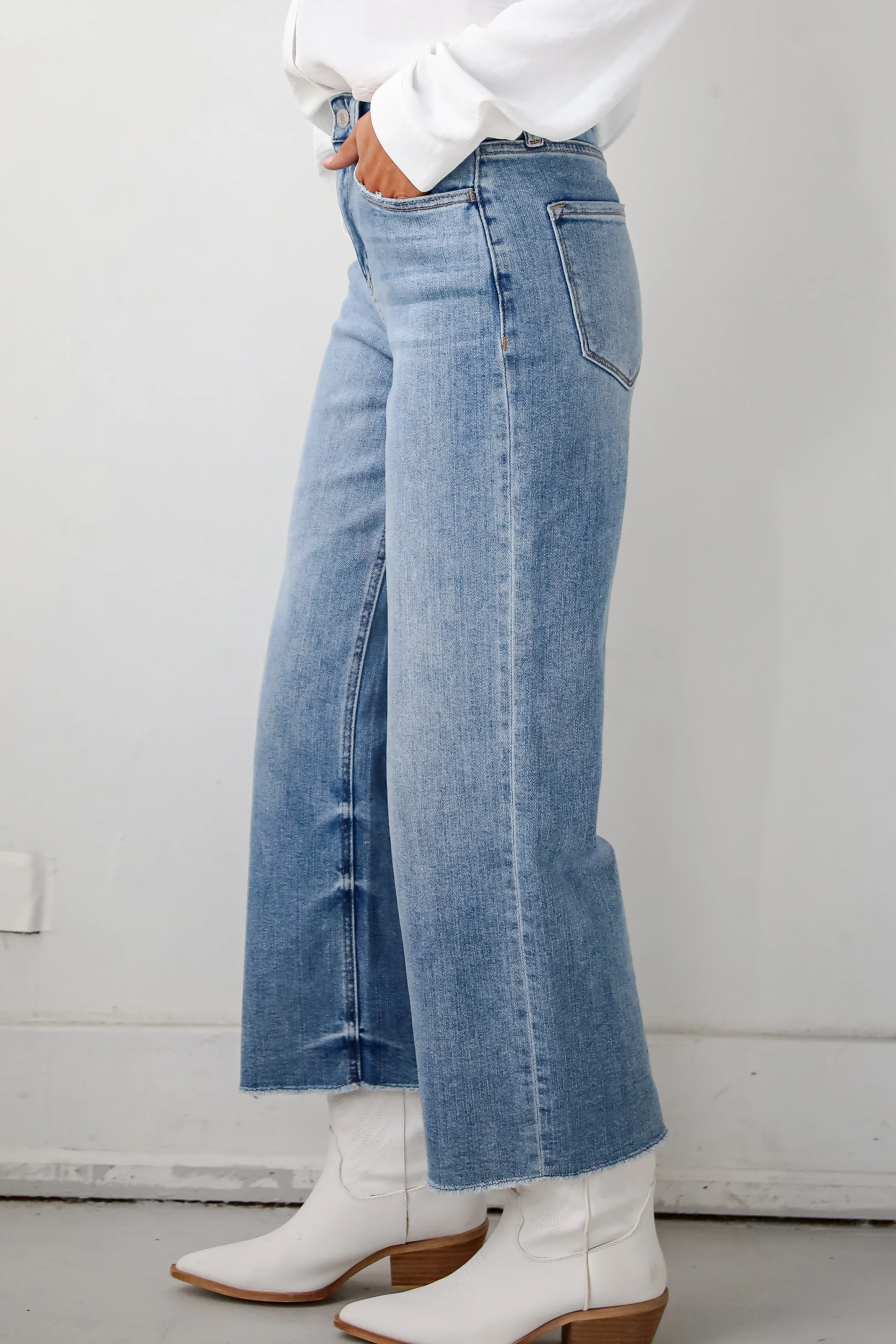 Abigail Medium Wash High Rise Wide Leg Jeans 3 Abigail Medium Wash High Rise Wide Leg Jeans