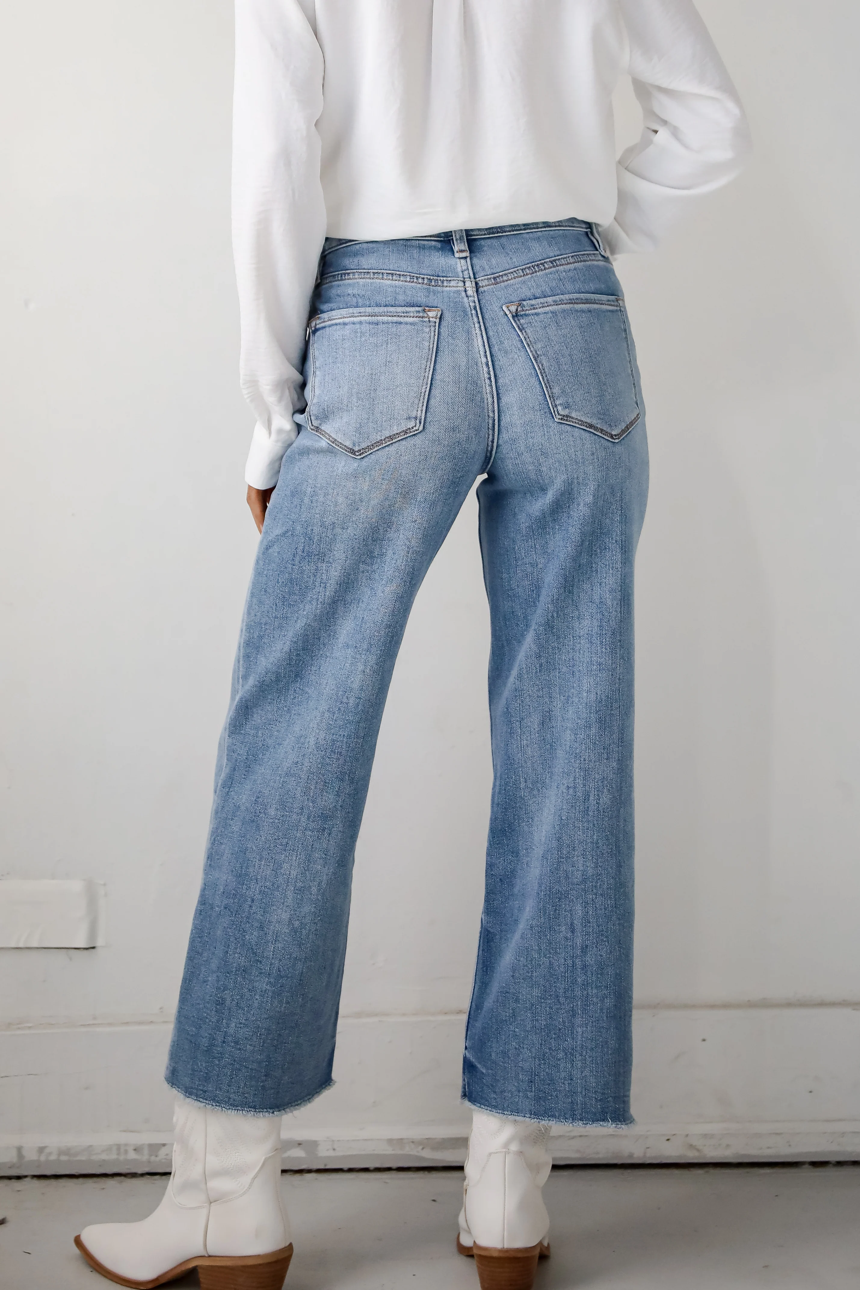 Abigail Medium Wash High Rise Wide Leg Jeans 4 Abigail Medium Wash High Rise Wide Leg Jeans