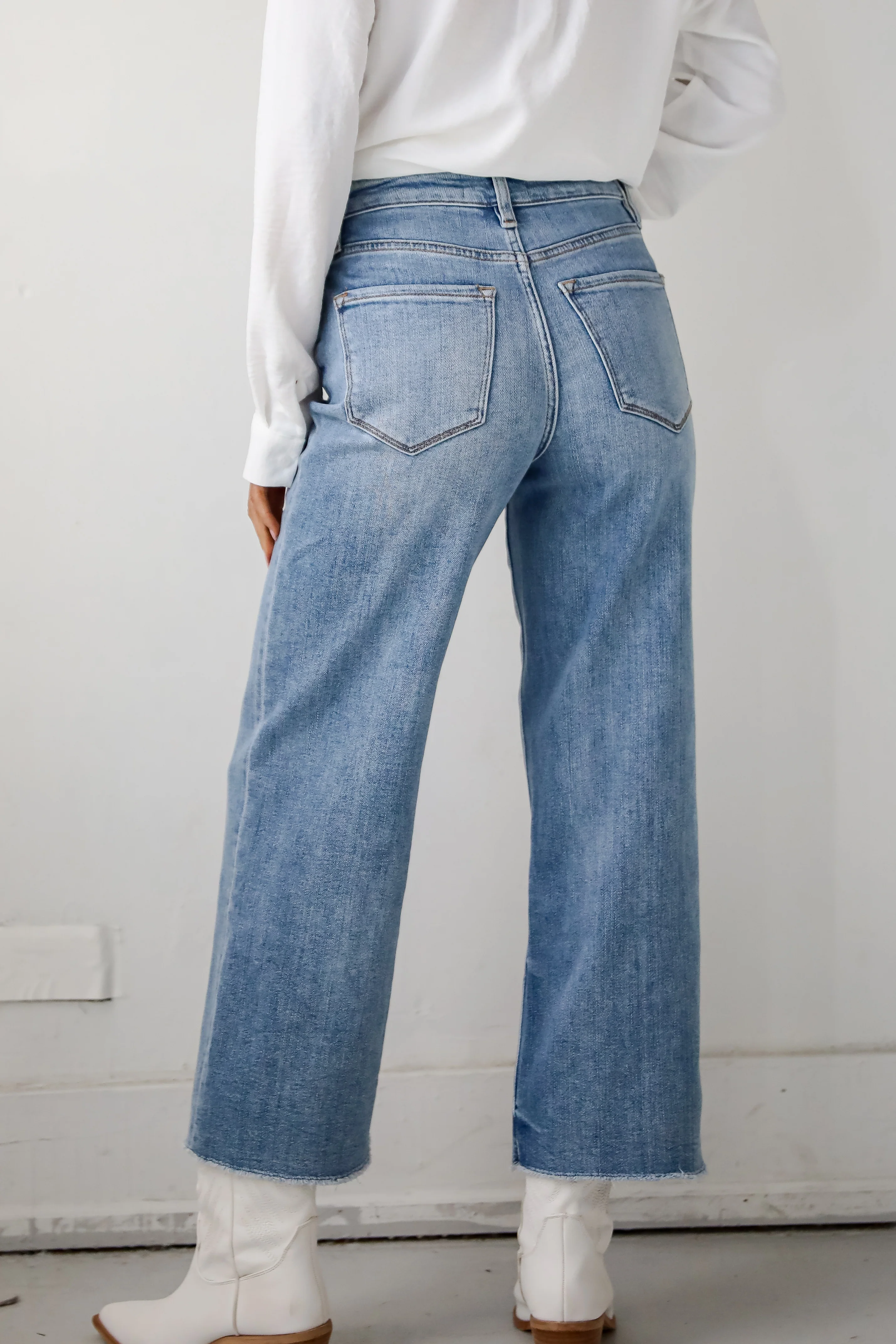 Abigail Medium Wash High Rise Wide Leg Jeans 7 Abigail Medium Wash High Rise Wide Leg Jeans