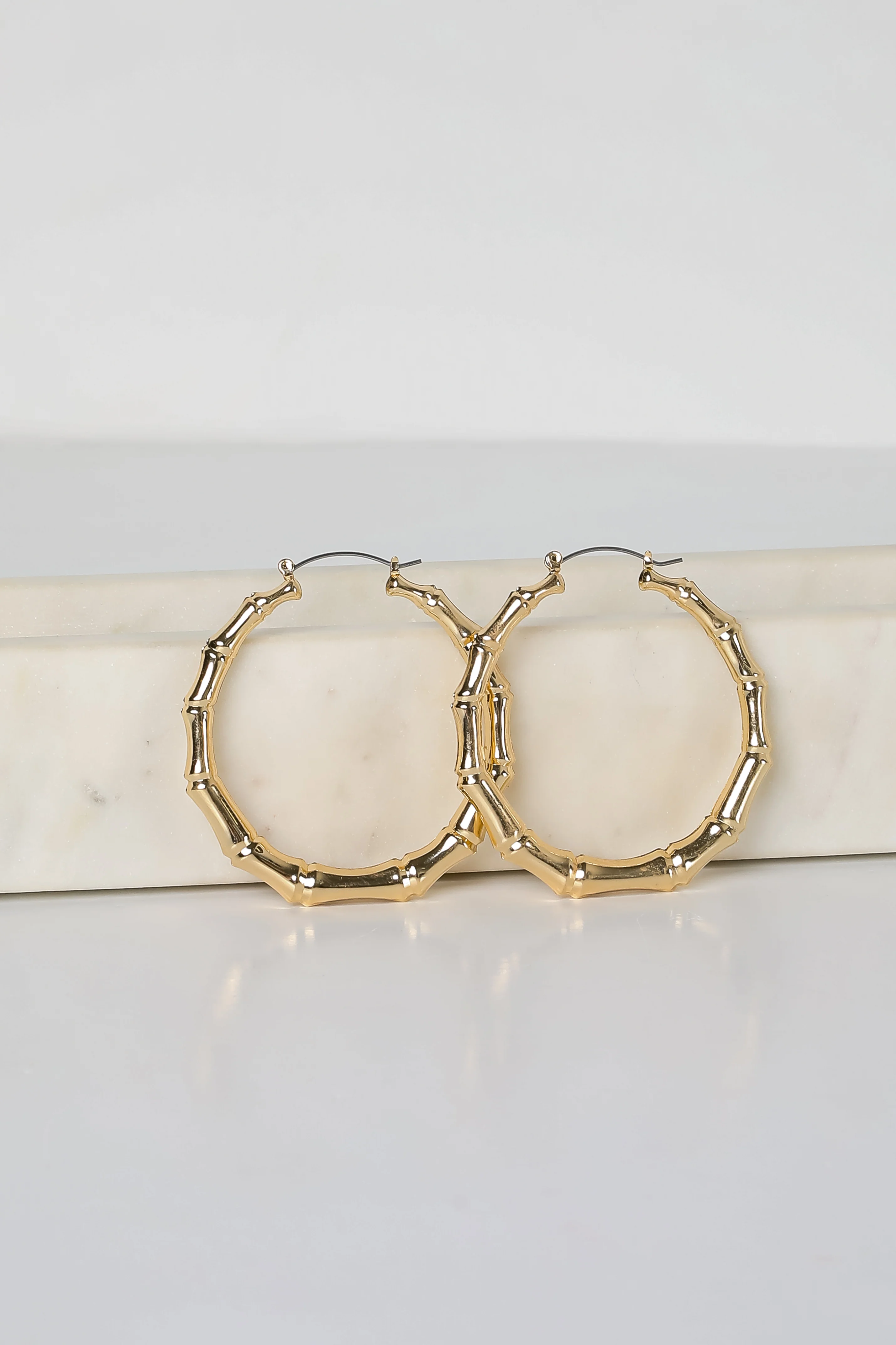 FINAL SALE Sutton Gold Textured Hoop Earrings 3 FINAL SALE Sutton Gold Textured Hoop Earrings