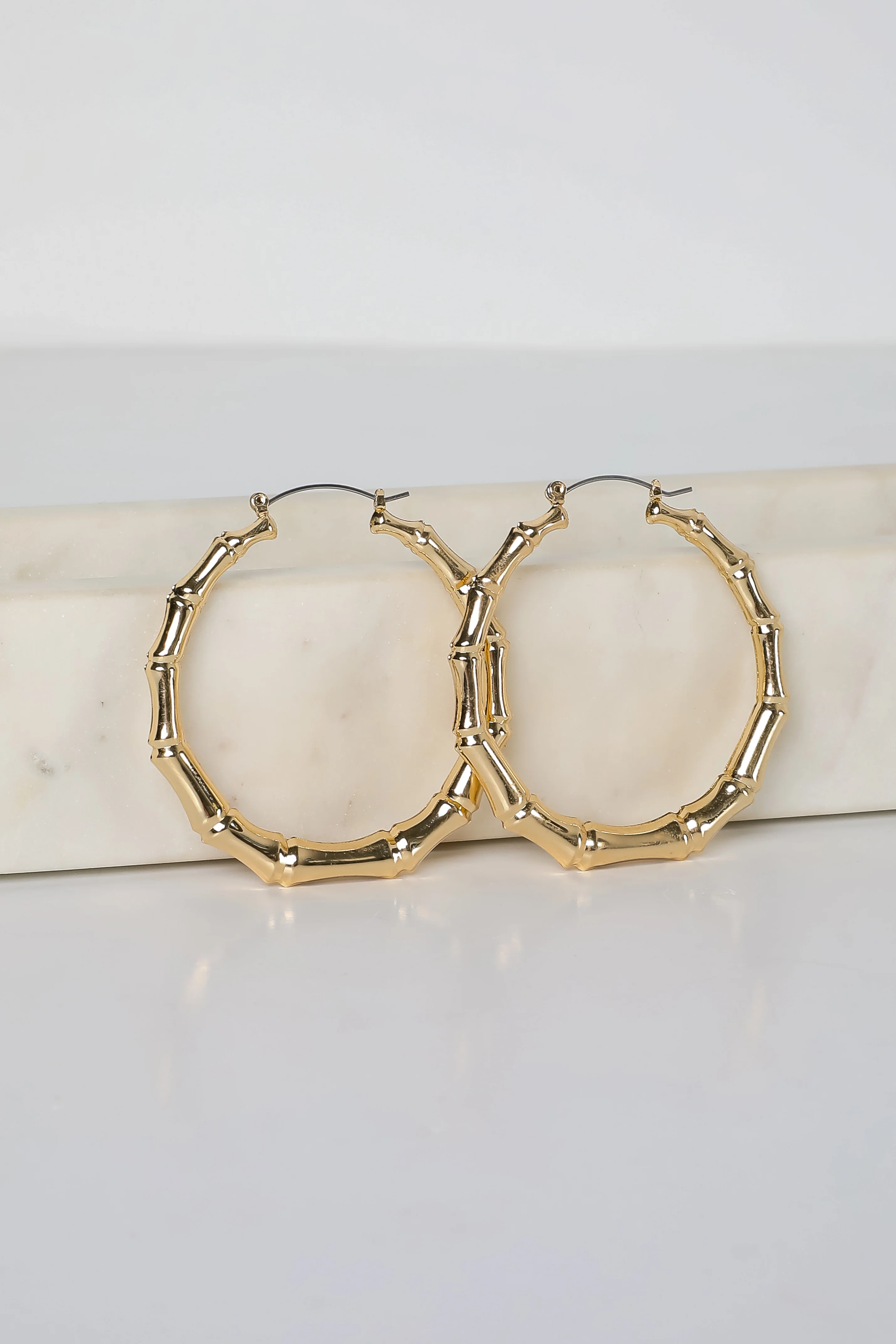 FINAL SALE Sutton Gold Textured Hoop Earrings 5 FINAL SALE Sutton Gold Textured Hoop Earrings