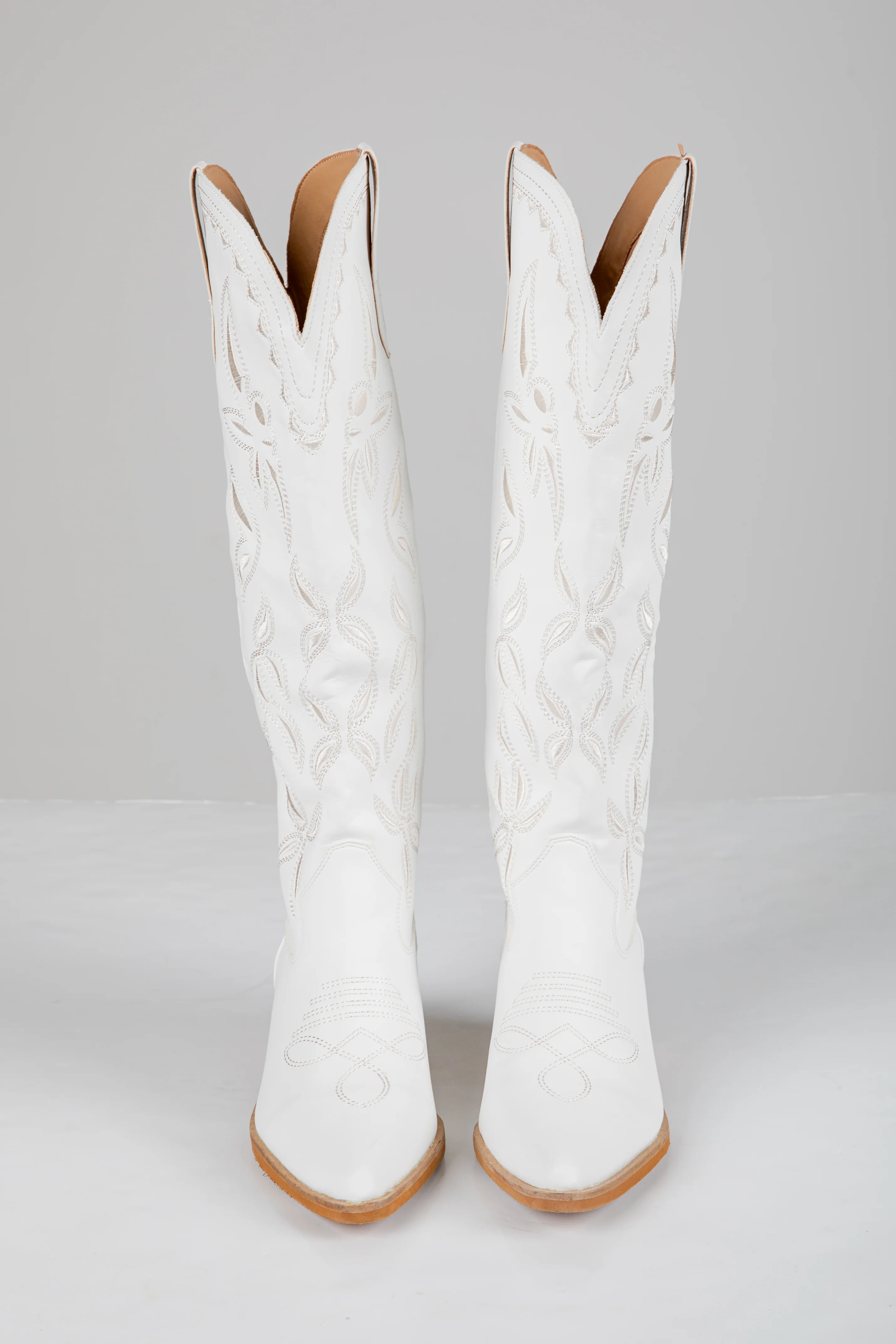 FINAL SALE - Let It Be Known White Western Boots 7 FINAL SALE - Let It Be Known White Western Boots