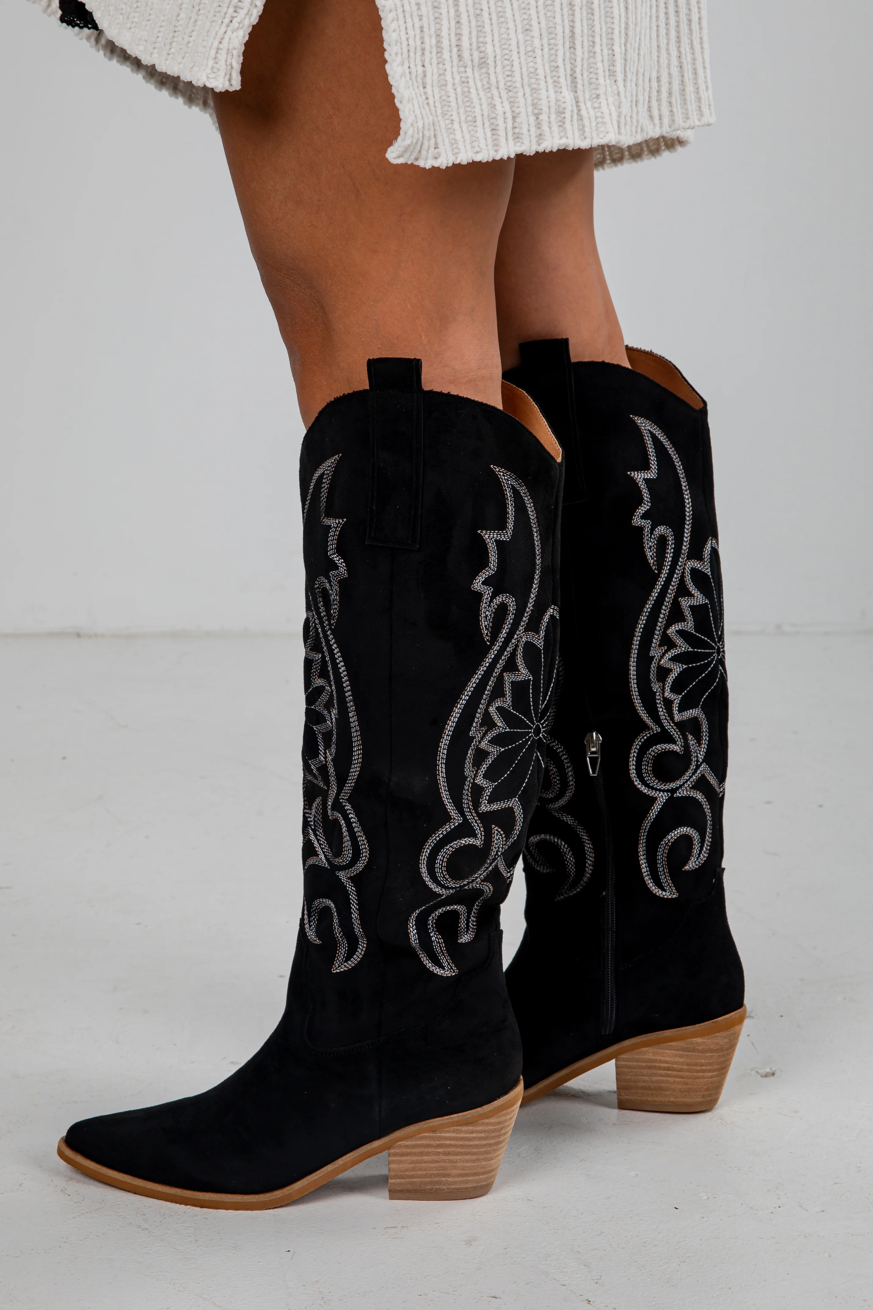 FINAL SALE - For Good Reason Black Western Boots