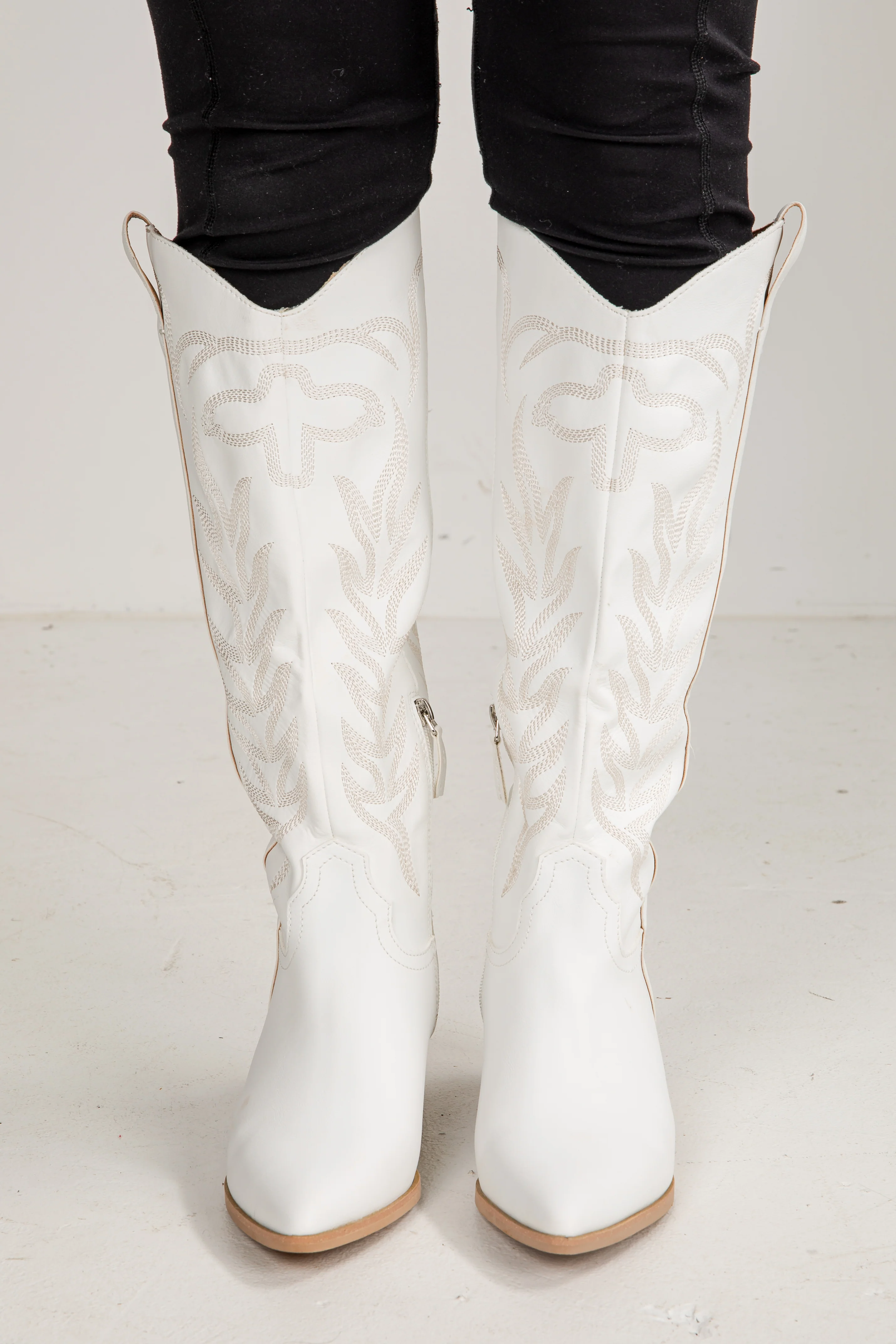 FINAL SALE - From Here On Out White Western Boots 8 FINAL SALE - From Here On Out White Western Boots