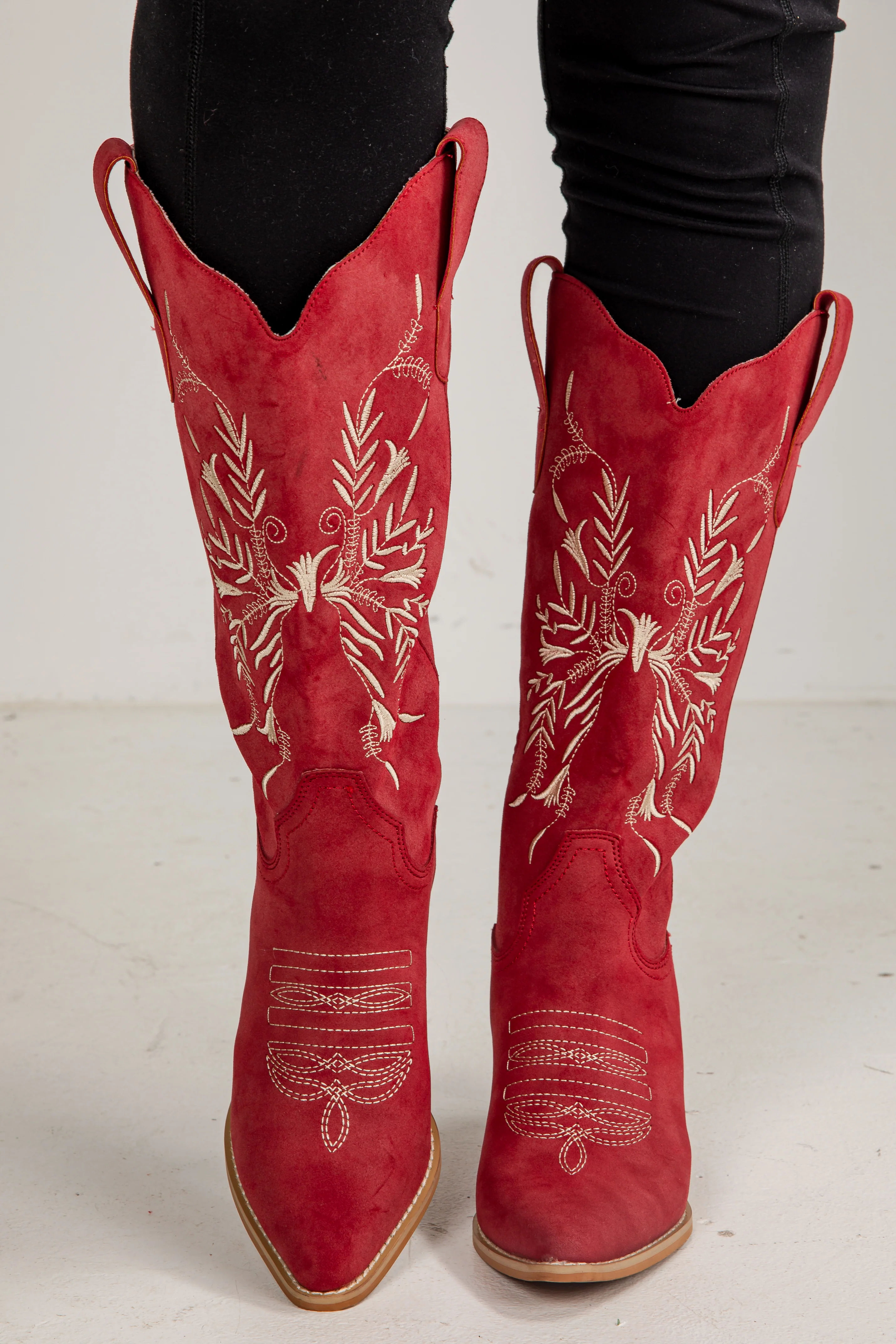 FINAL SALE - Always A Step Ahead Red Western Boots