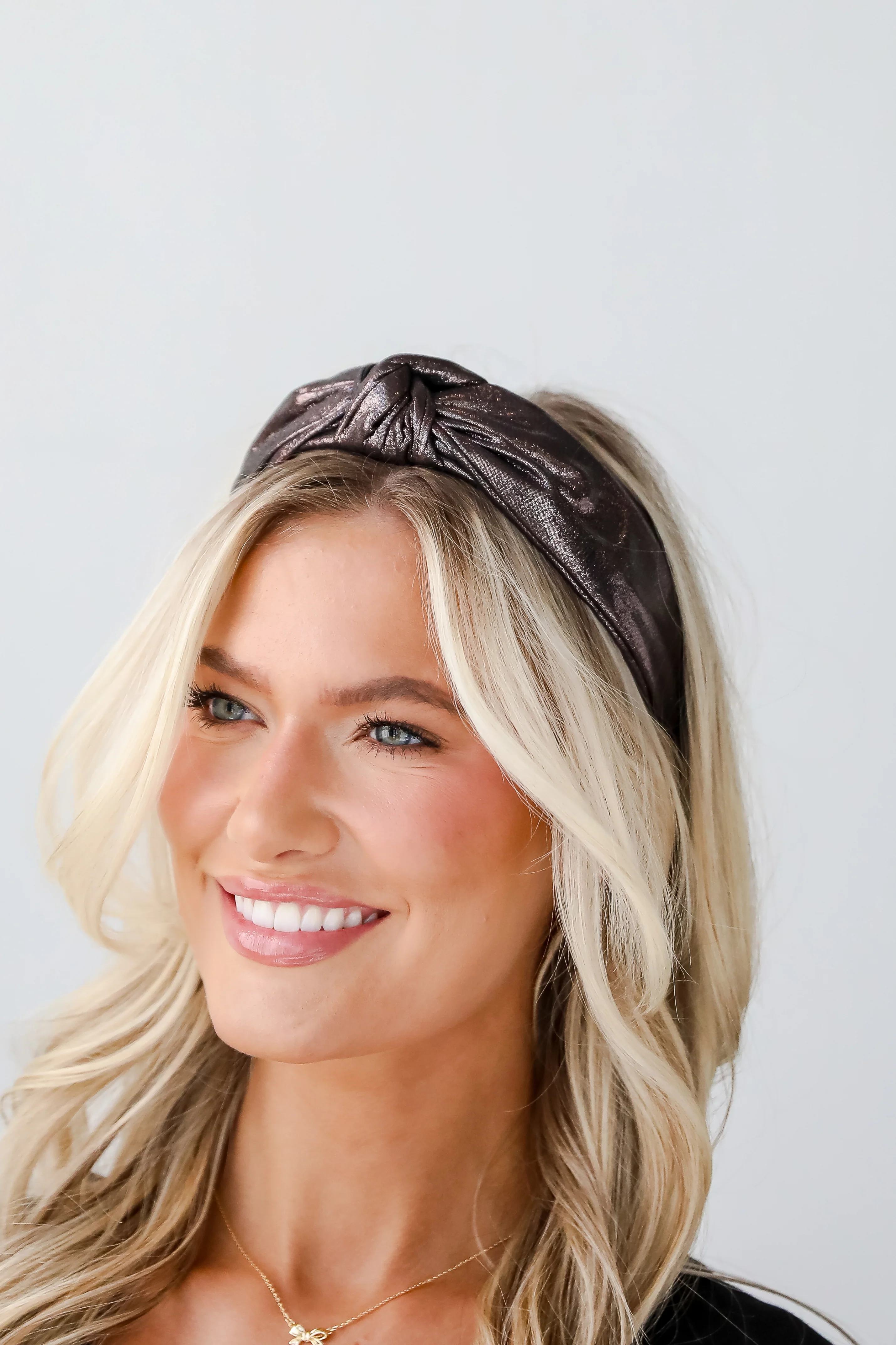 FINAL SALE - Glittering Element Metallic Knotted Headband 16 FINAL SALE - Glittering Element Metallic Knotted Headband