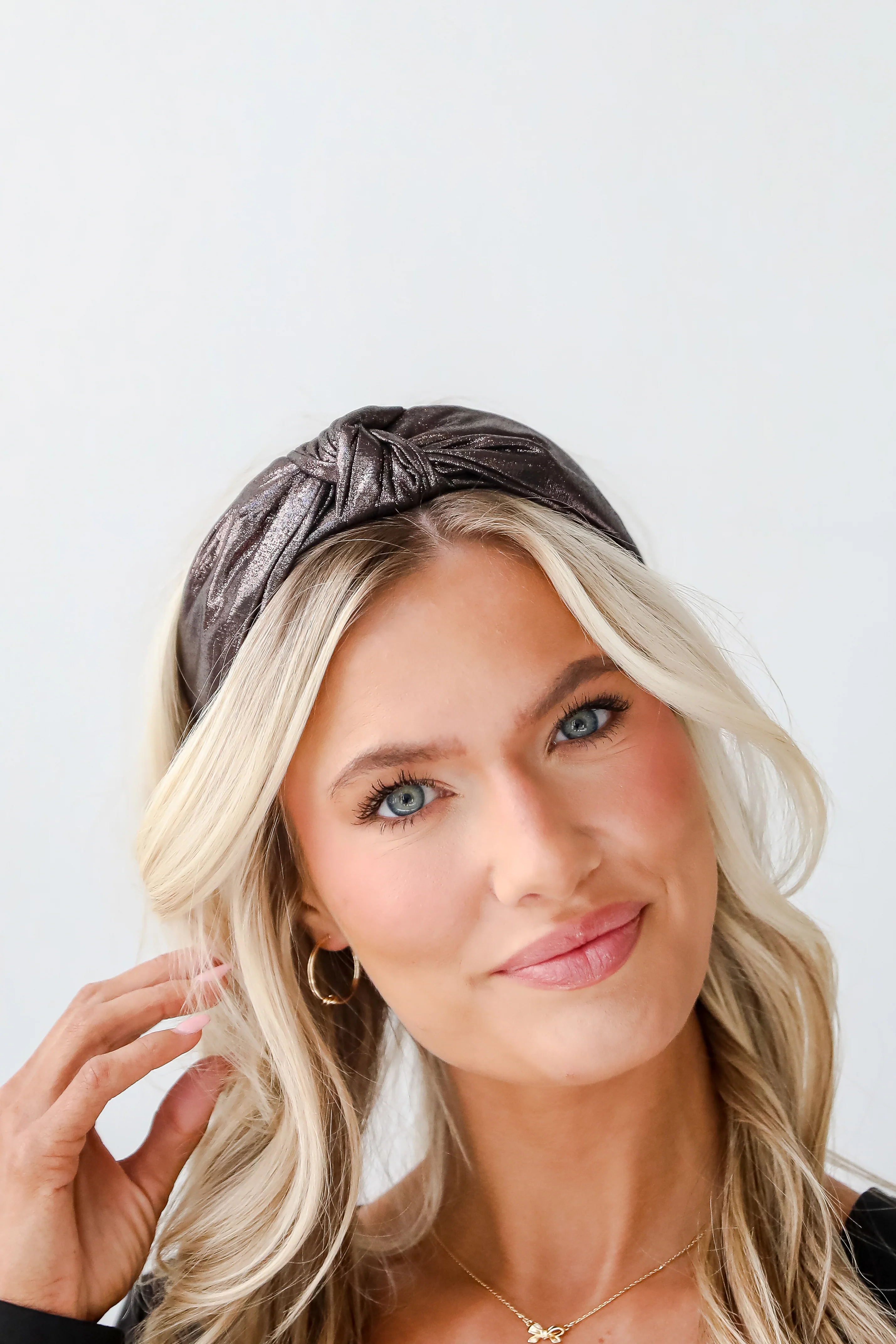 FINAL SALE - Glittering Element Metallic Knotted Headband 5 FINAL SALE - Glittering Element Metallic Knotted Headband