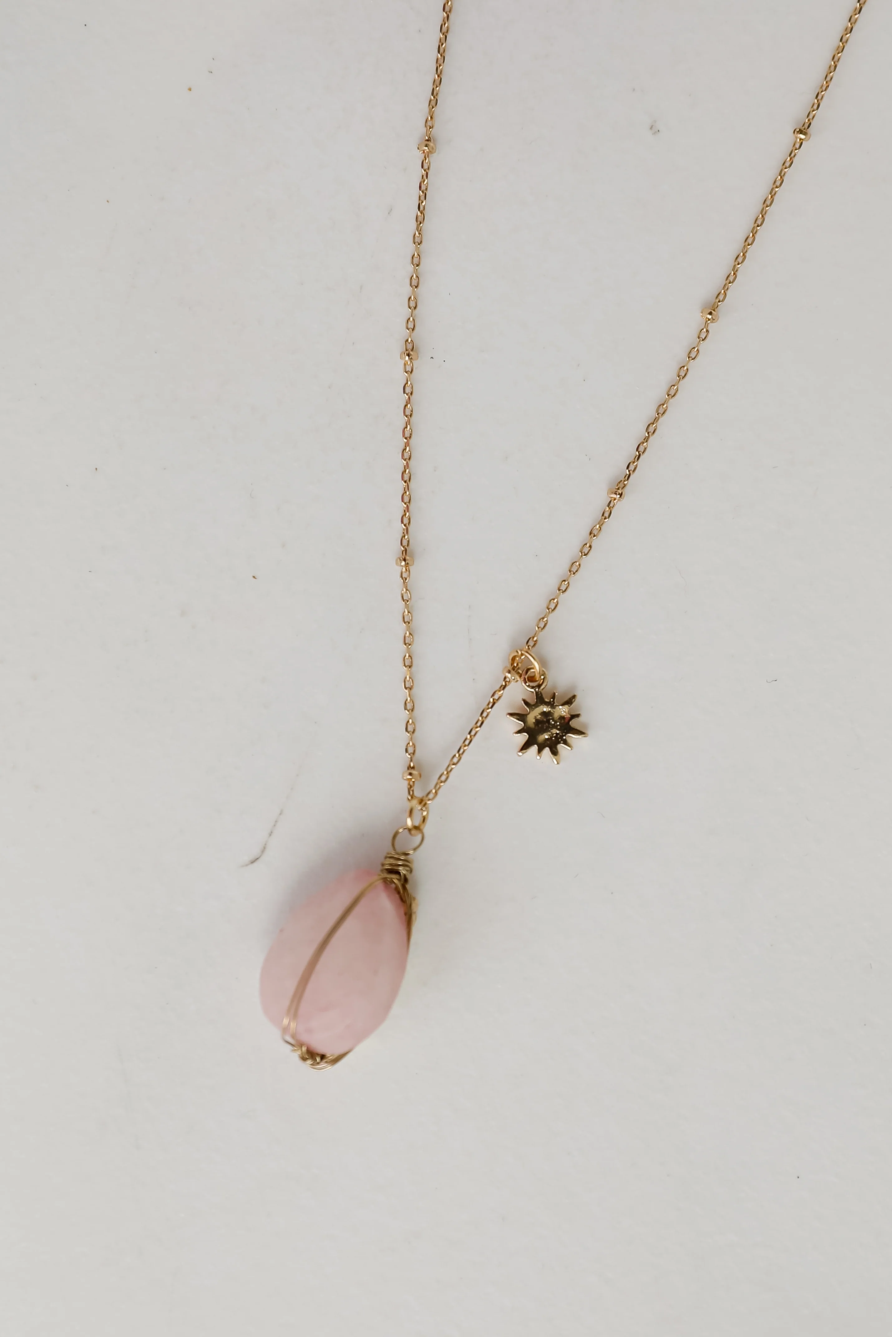 FINAL SALE - Adriana Gold Gemstone Charm Necklace