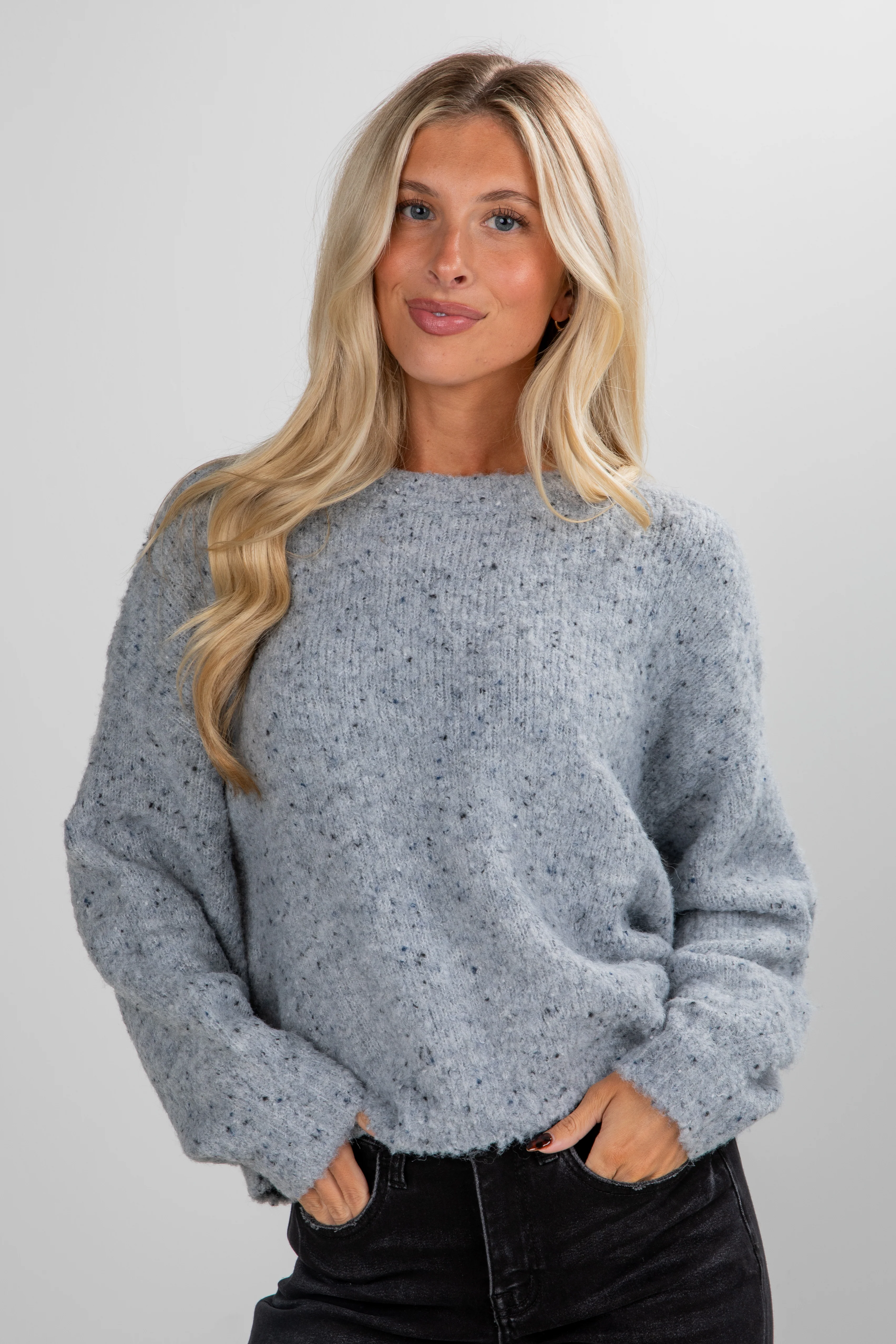 FINAL SALE - Cozy Inclination Grey Sweater