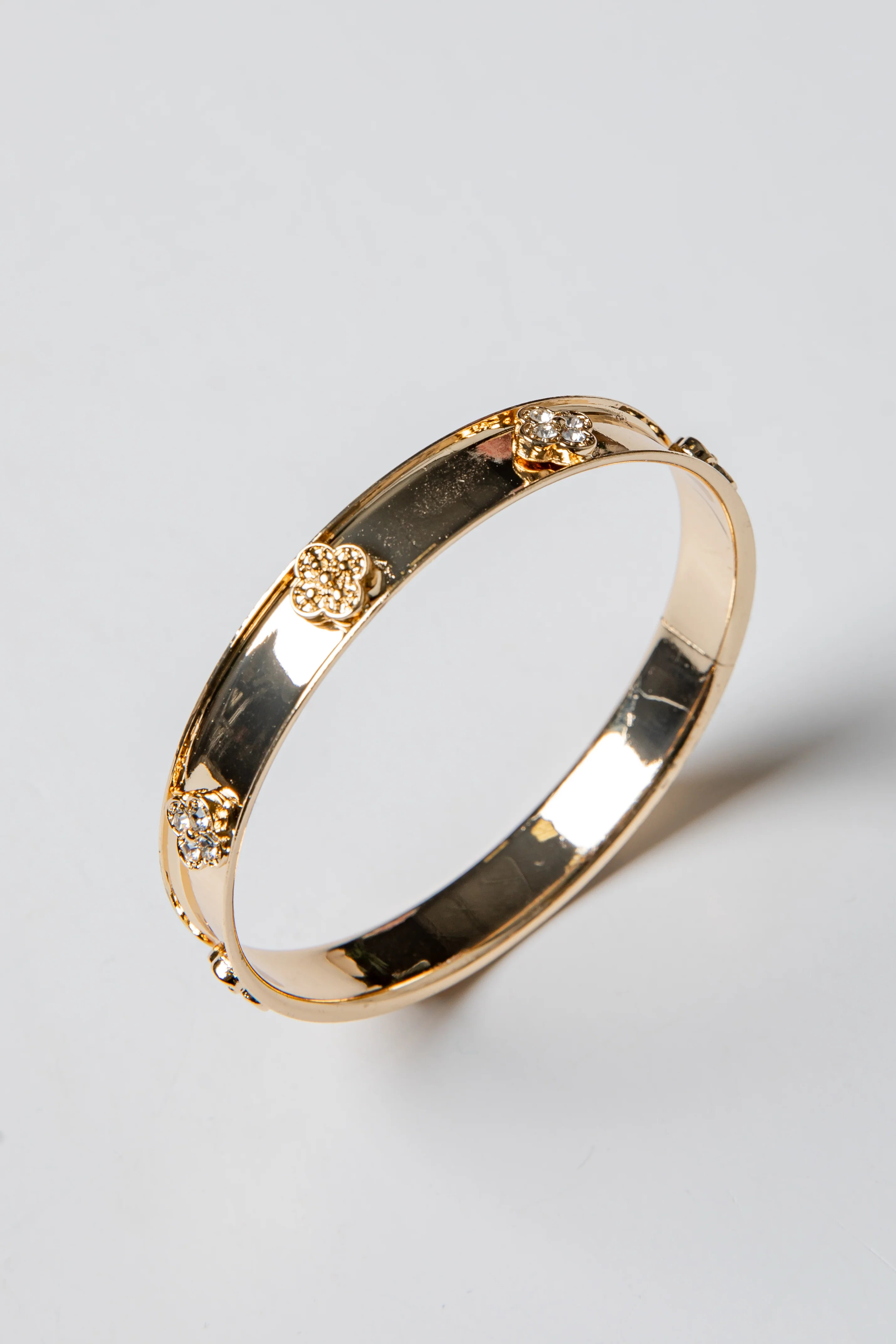 Marie Rhinestone Bangle Bracelet Set