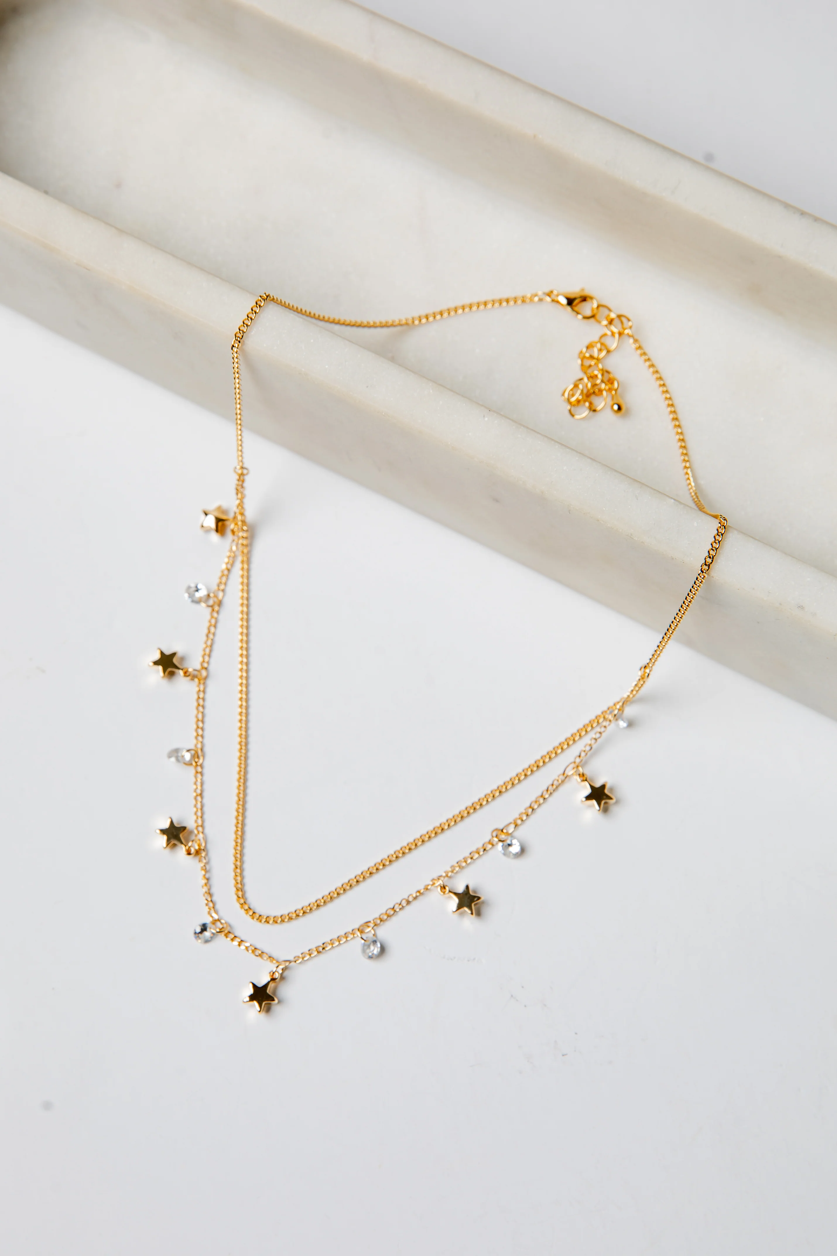 Karsyn Gold Layered Charm Necklace