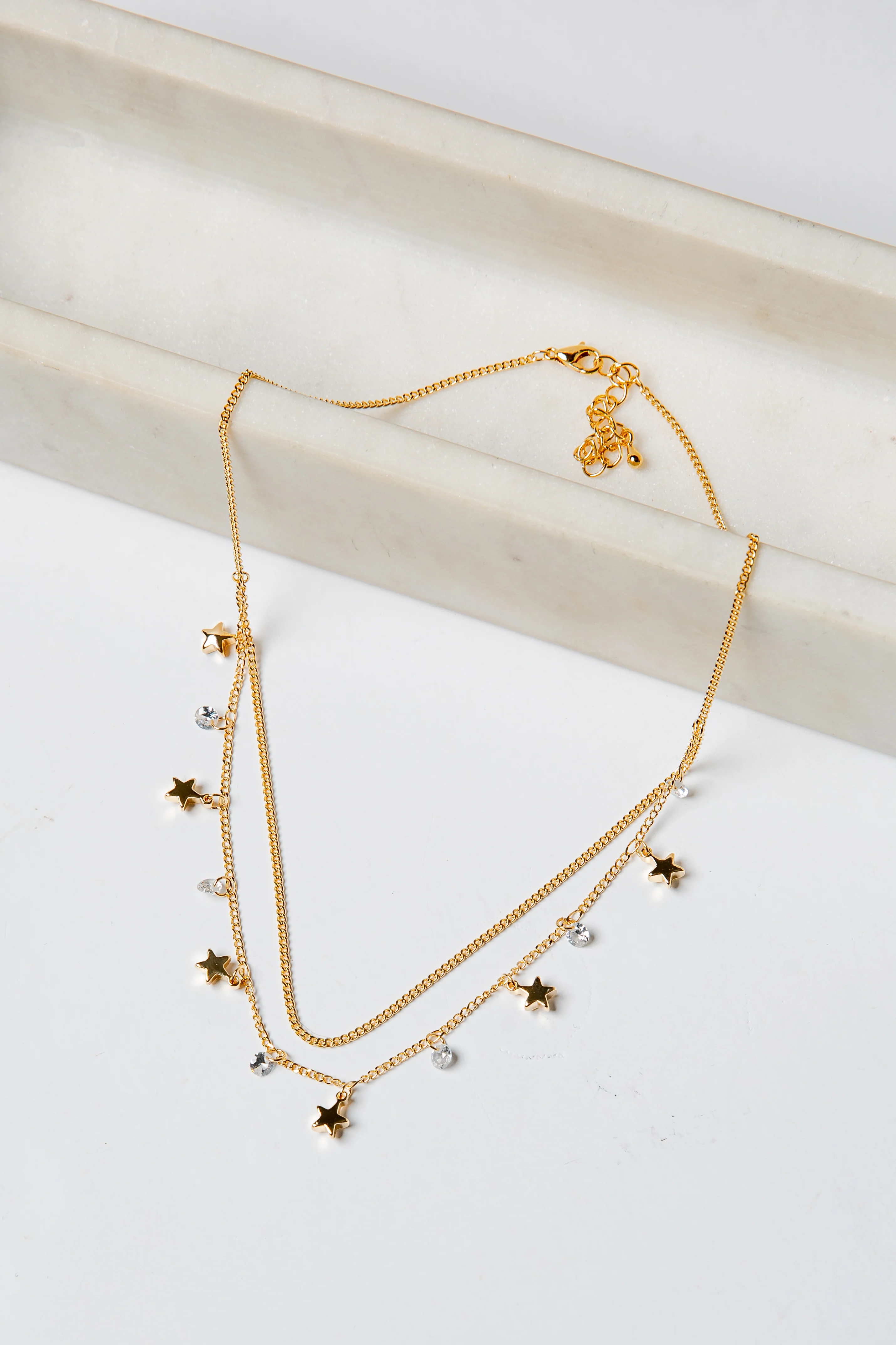 Karsyn Gold Layered Charm Necklace