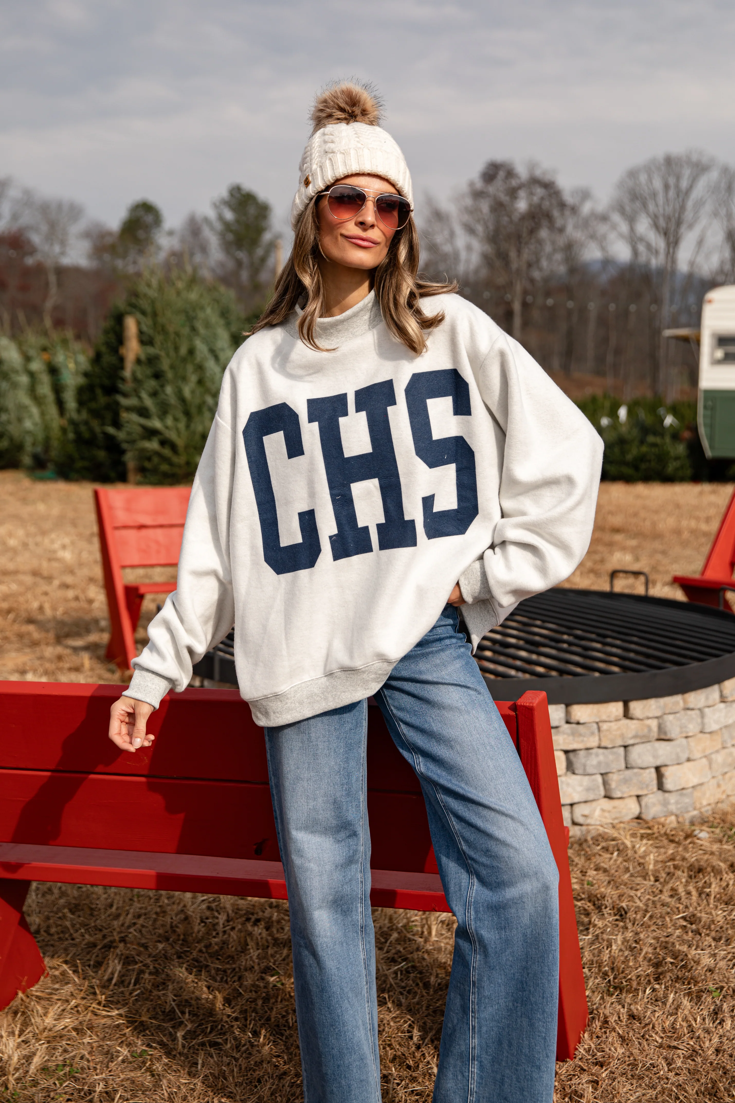 Charleston Reversible Mockneck Sweatshirt