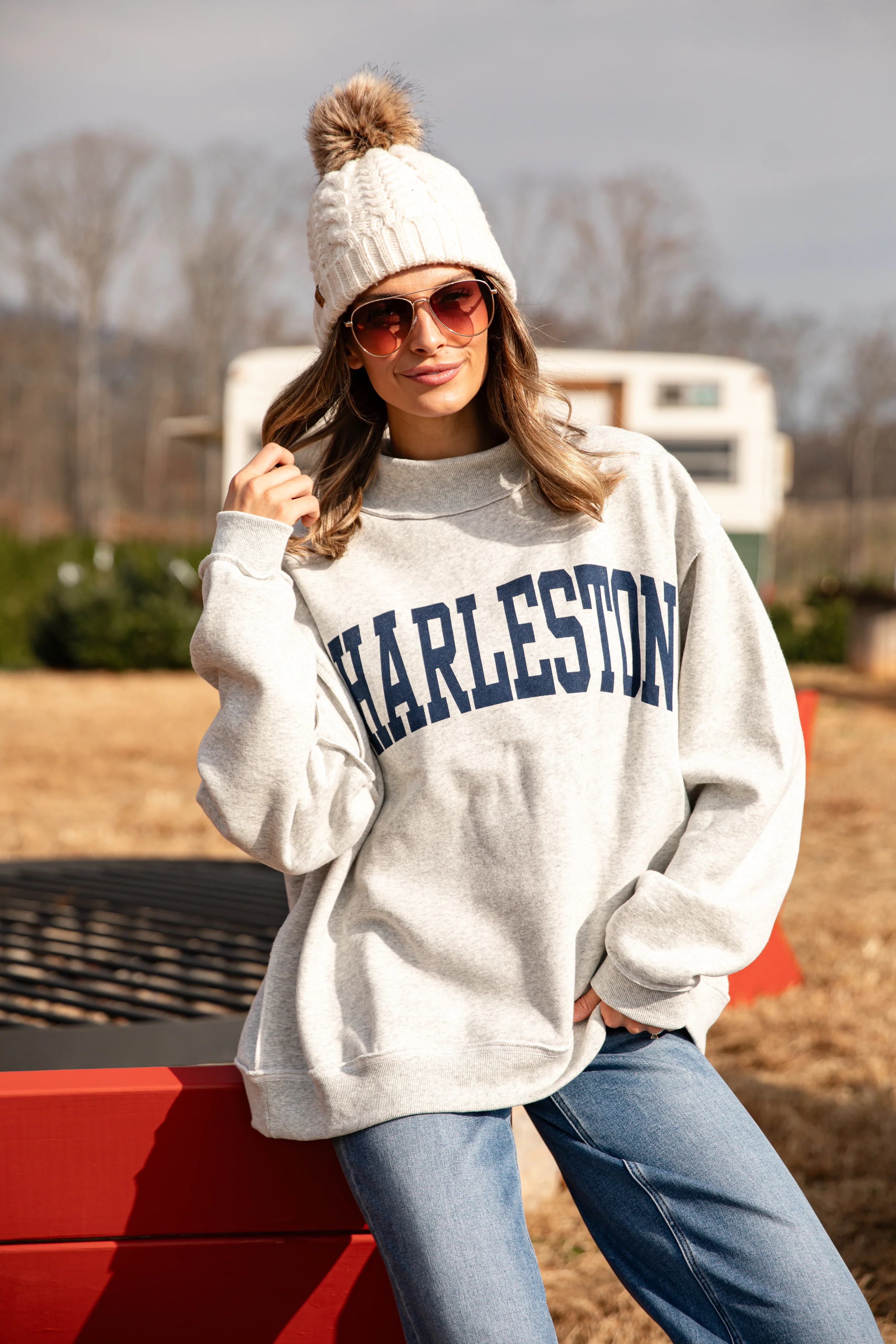 Charleston Reversible Mockneck Sweatshirt 5 Charleston Reversible Mockneck Sweatshirt