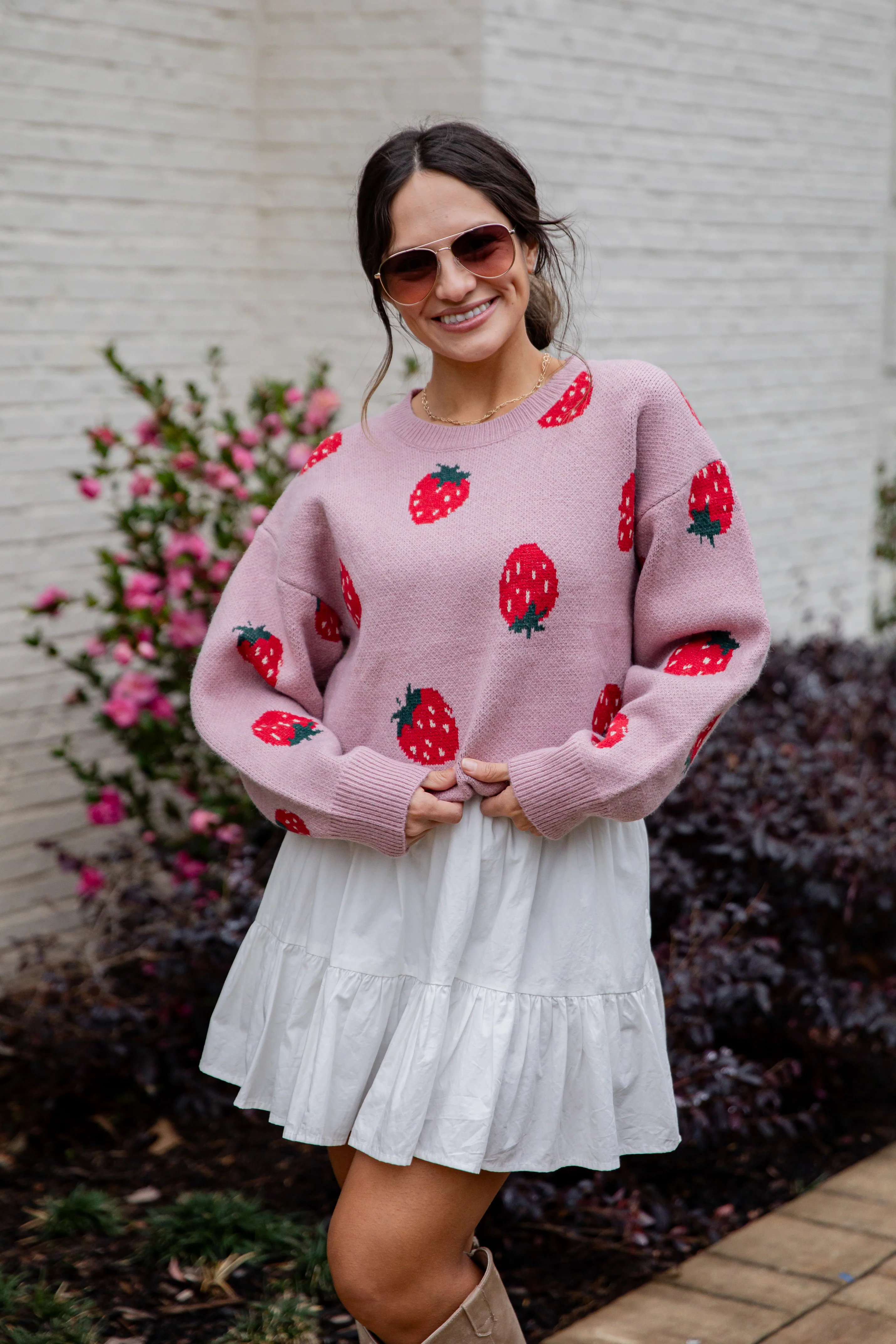 Berry Bliss Blush Knit Sweater 7 Berry Bliss Blush Knit Sweater