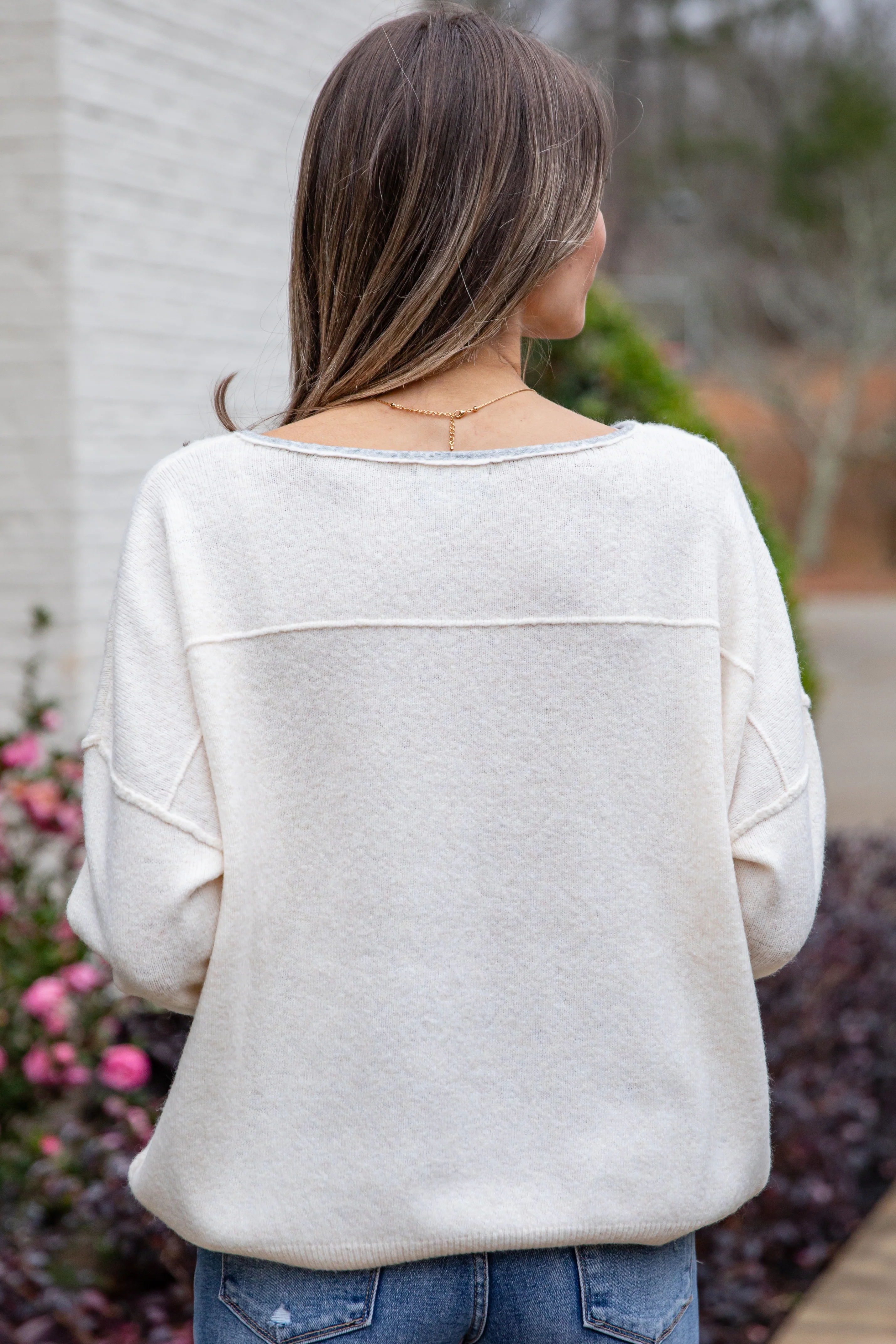 Softline Lightweight Cream Knit Oversized Top 7 Softline Lightweight Cream Knit Oversized Top