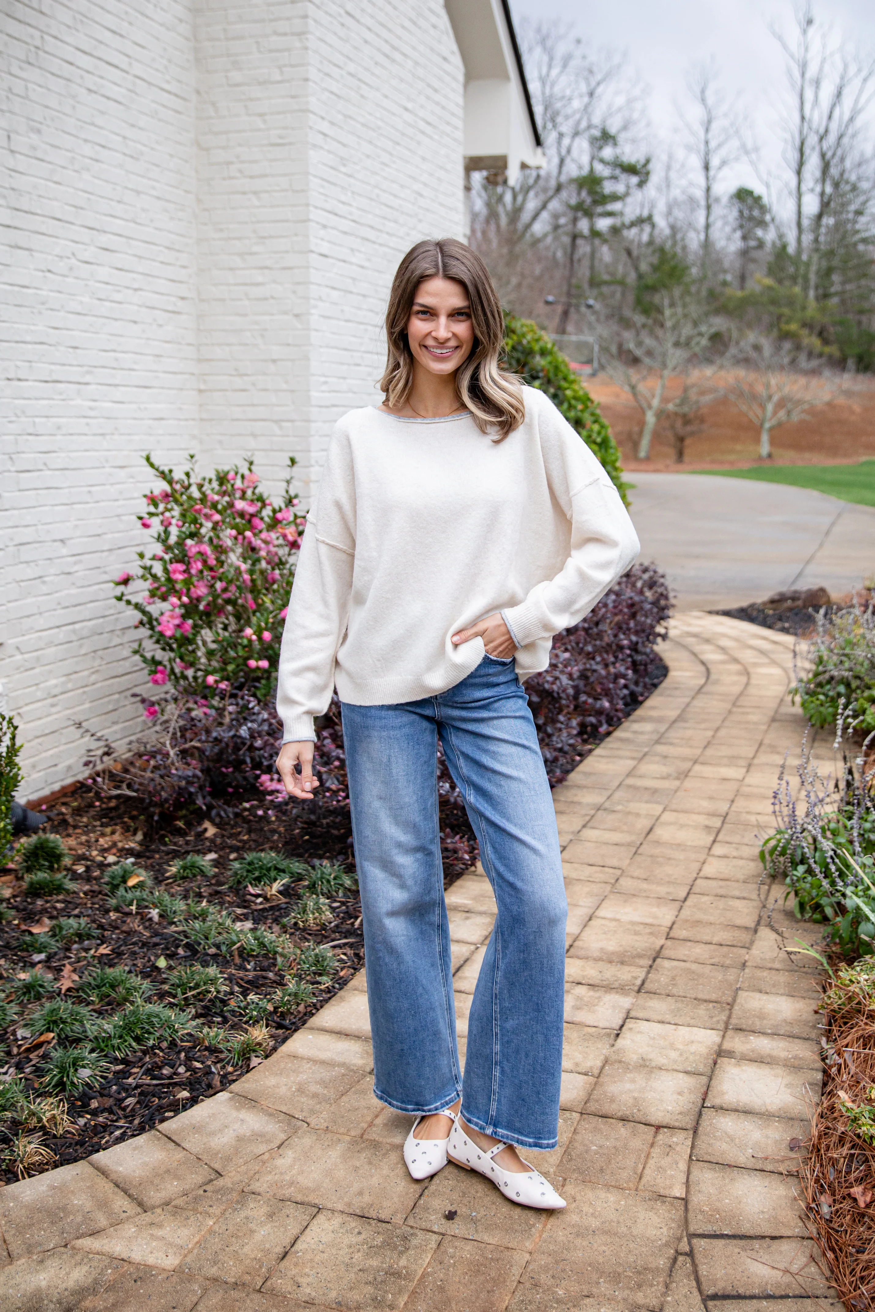 Softline Lightweight Cream Knit Oversized Top 8 Softline Lightweight Cream Knit Oversized Top