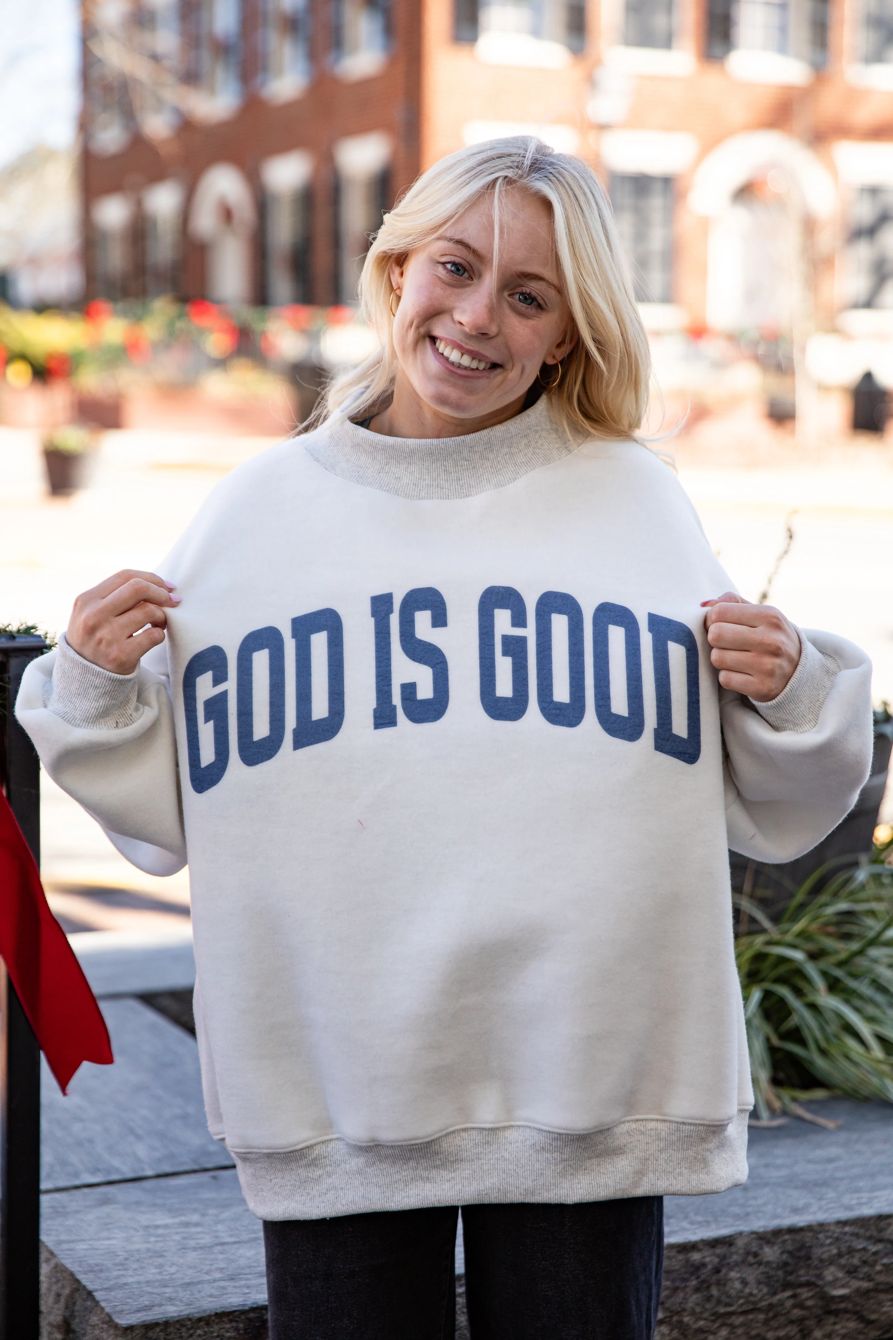 Jesus Reversible Mockneck Sweatshirt