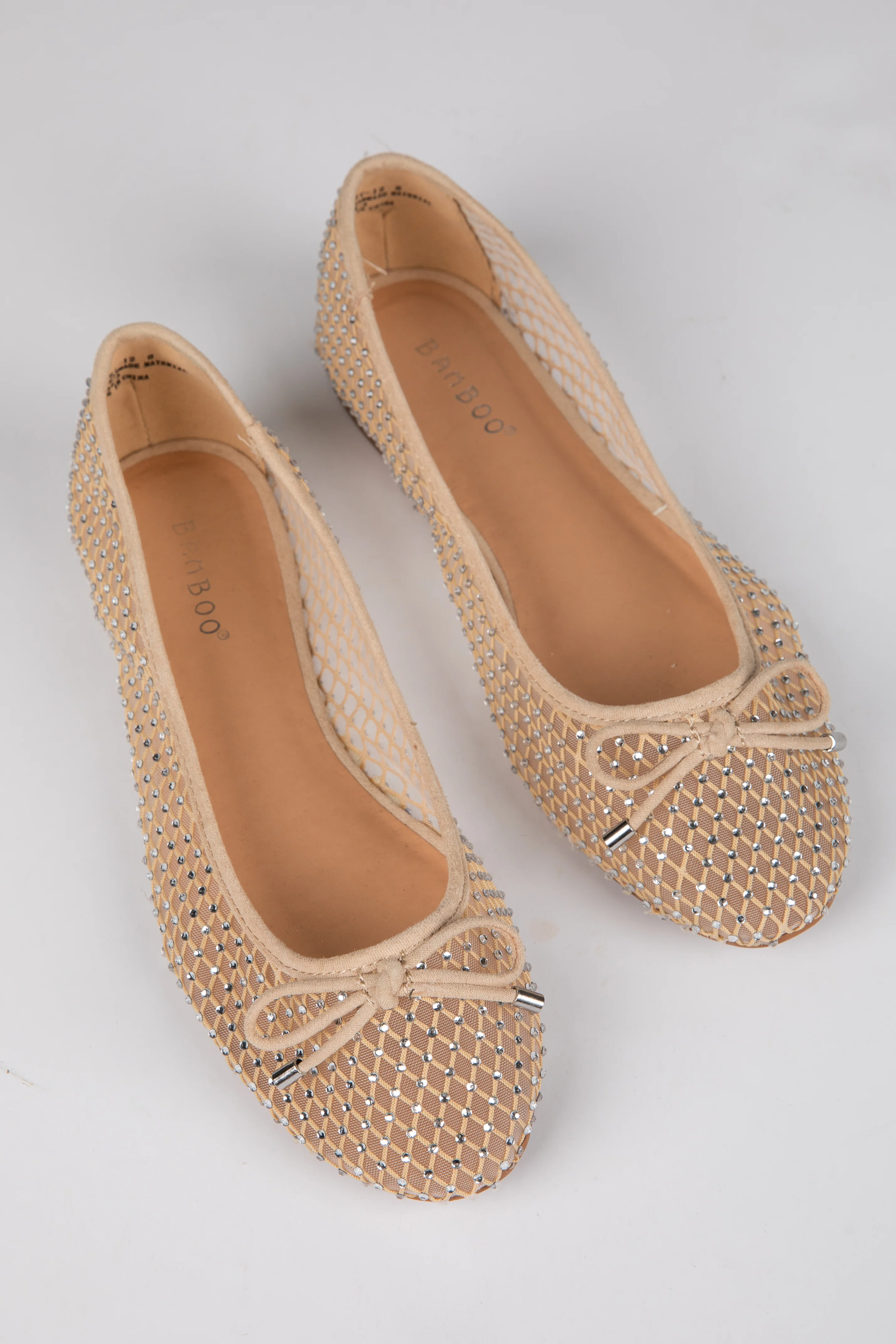 FINAL SALE - Had To Be There Nude Mesh Rhinestone Ballet Flats 11 FINAL SALE - Had To Be There Nude Mesh Rhinestone Ballet Flats