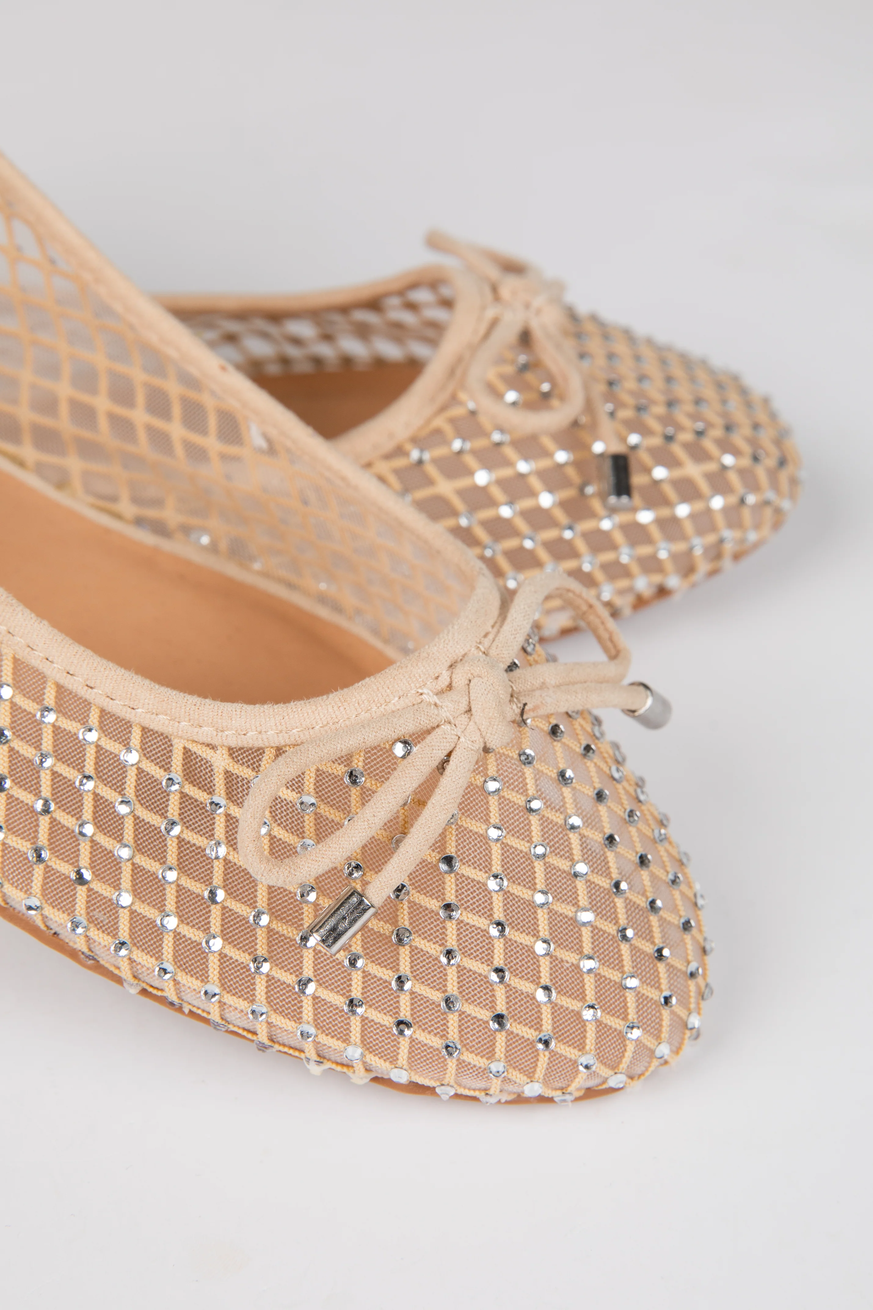 FINAL SALE - Had To Be There Nude Mesh Rhinestone Ballet Flats 3 FINAL SALE - Had To Be There Nude Mesh Rhinestone Ballet Flats