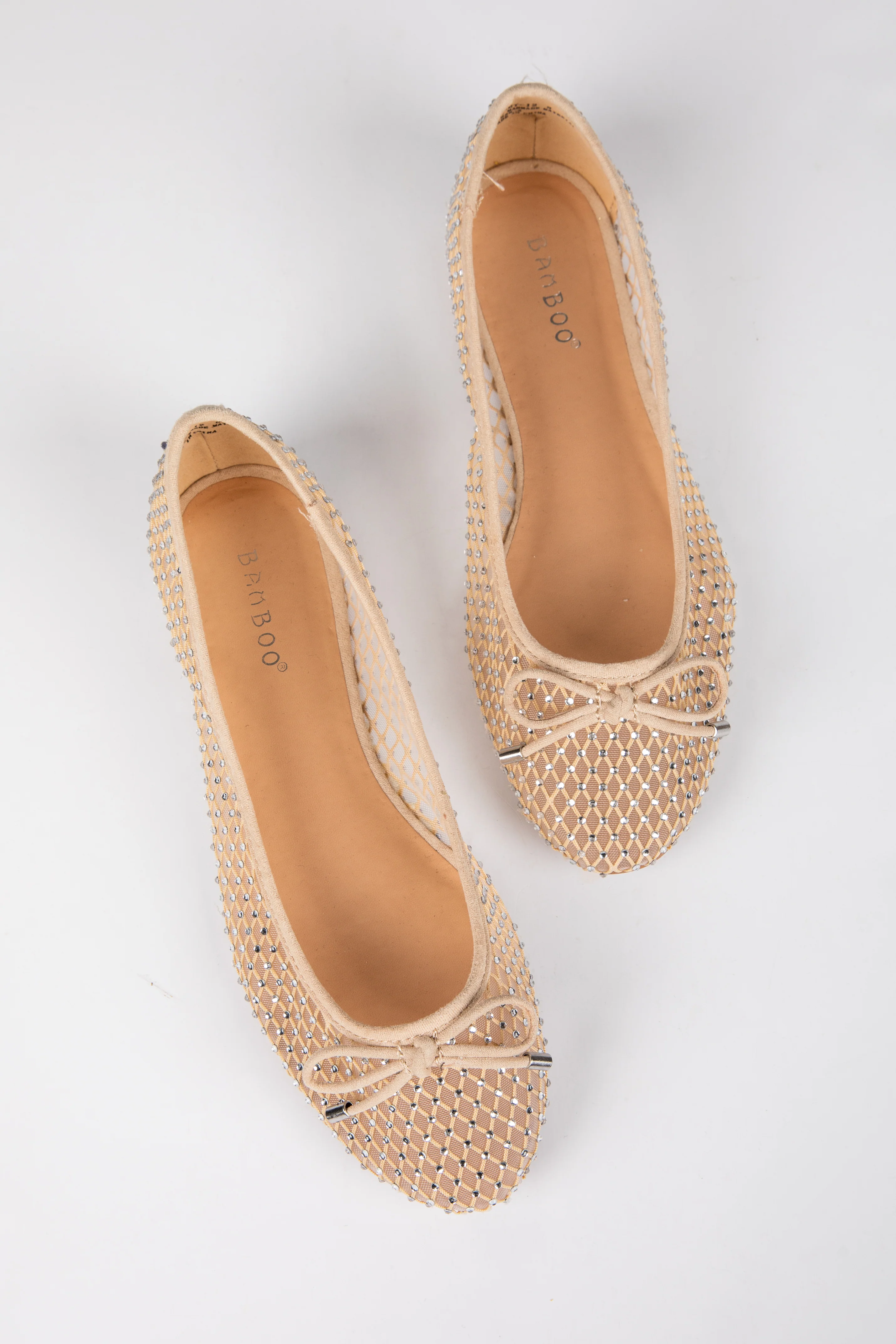 FINAL SALE - Had To Be There Nude Mesh Rhinestone Ballet Flats 5 FINAL SALE - Had To Be There Nude Mesh Rhinestone Ballet Flats