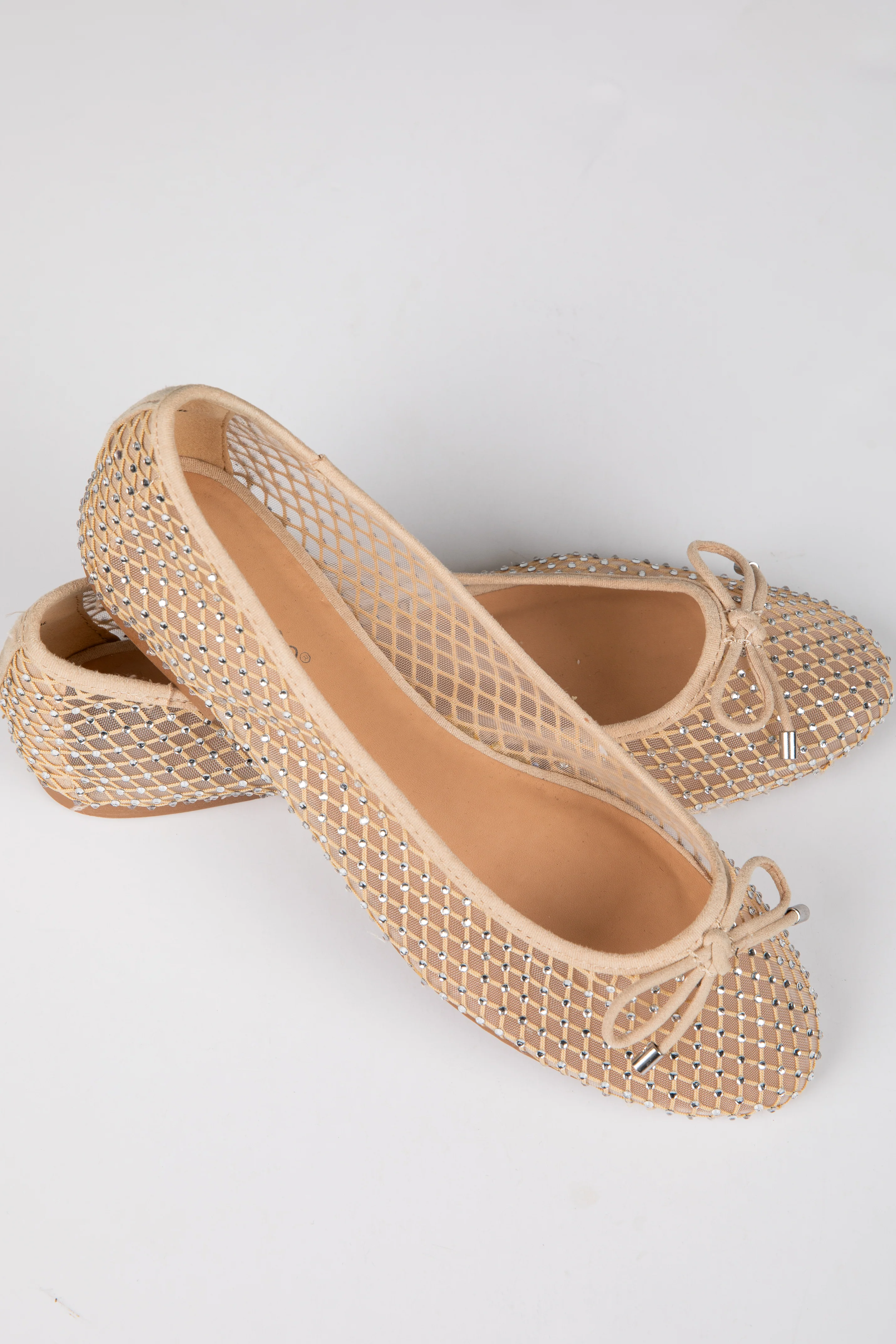 FINAL SALE - Had To Be There Nude Mesh Rhinestone Ballet Flats 7 FINAL SALE - Had To Be There Nude Mesh Rhinestone Ballet Flats