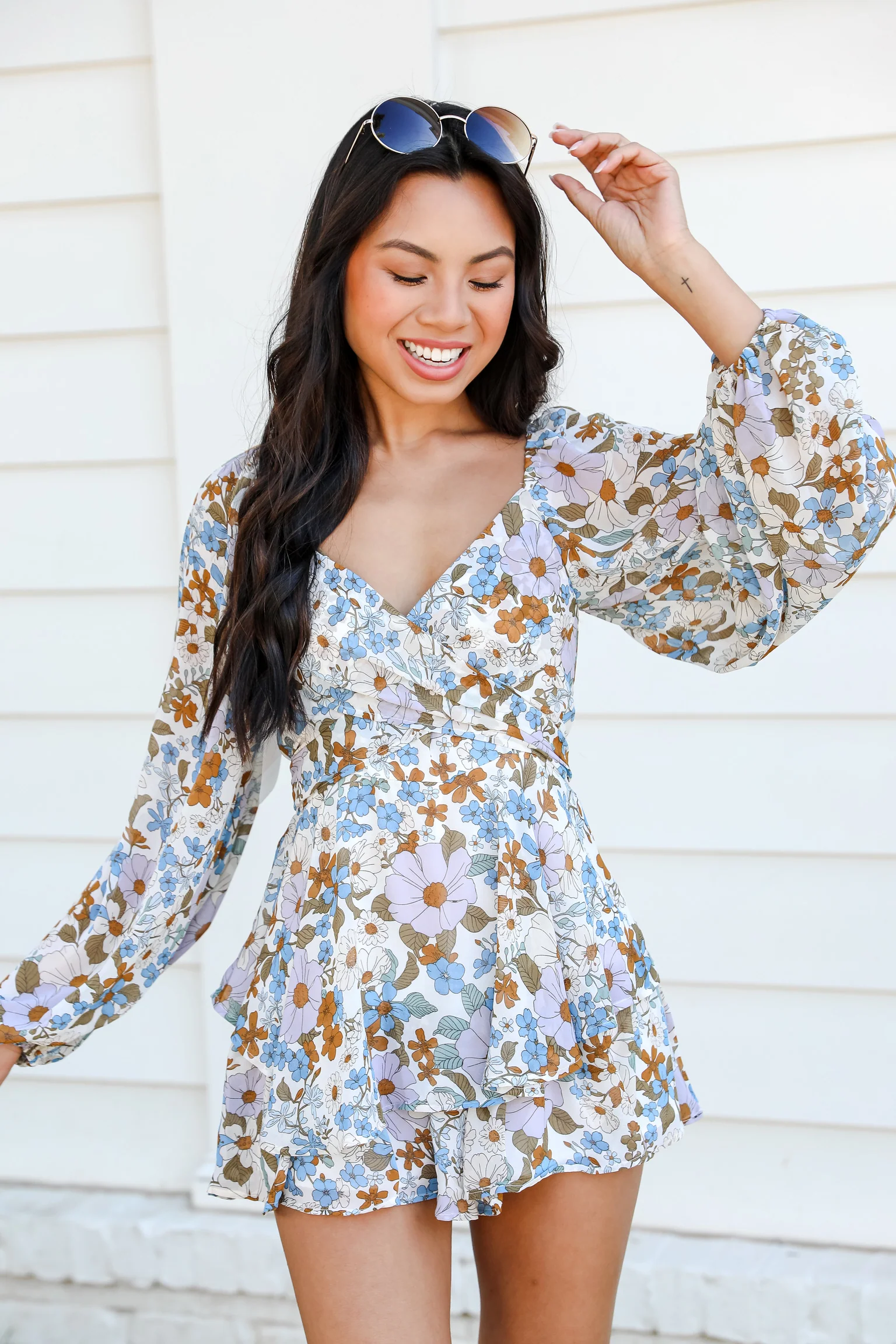 A Love That Blooms Floral Romper