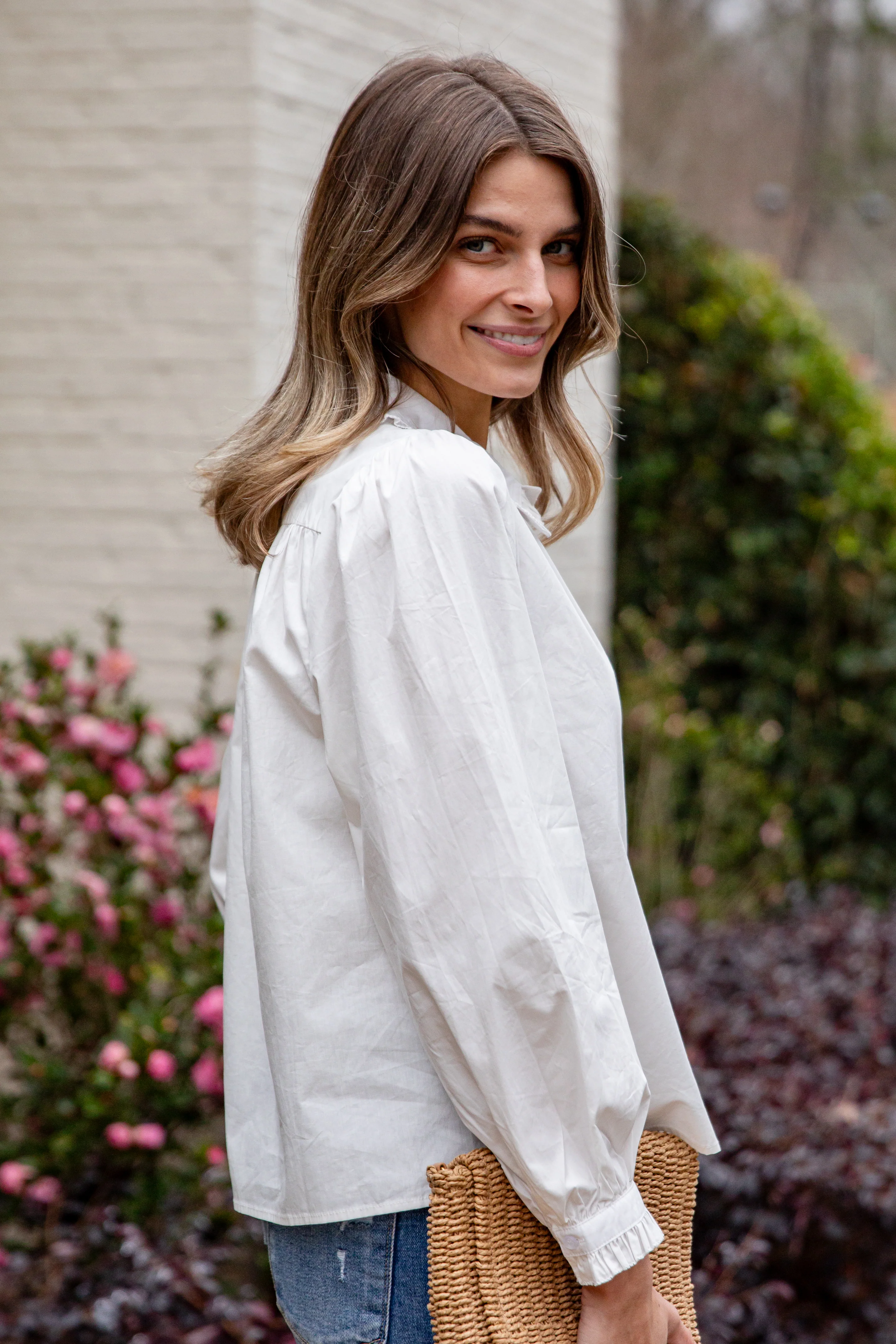 Everyday Ease Ruffle Button-Down Blouse 15 Everyday Ease Ruffle Button-Down Blouse