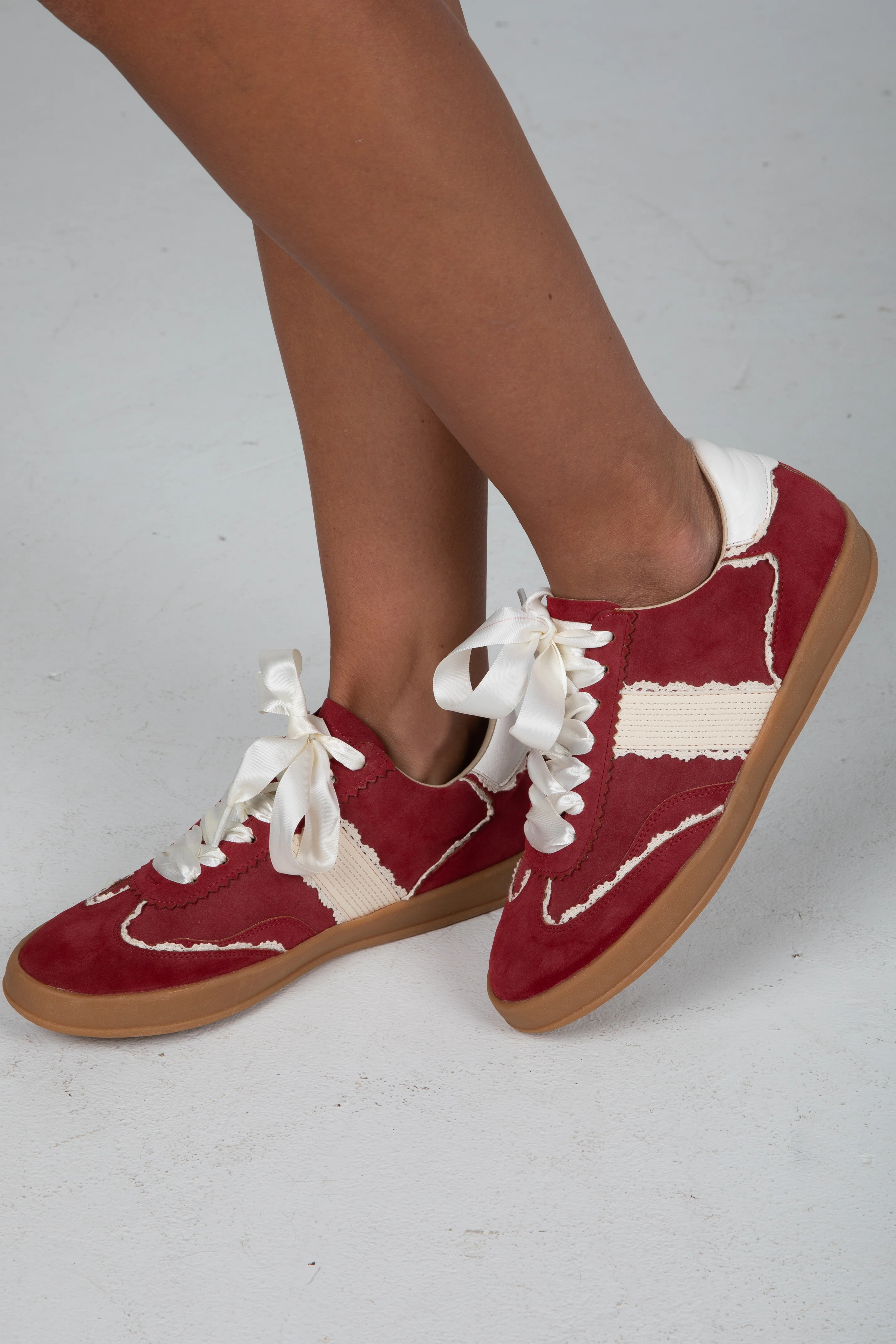 FINAL SALE - Just For Kicks Red Sneakers