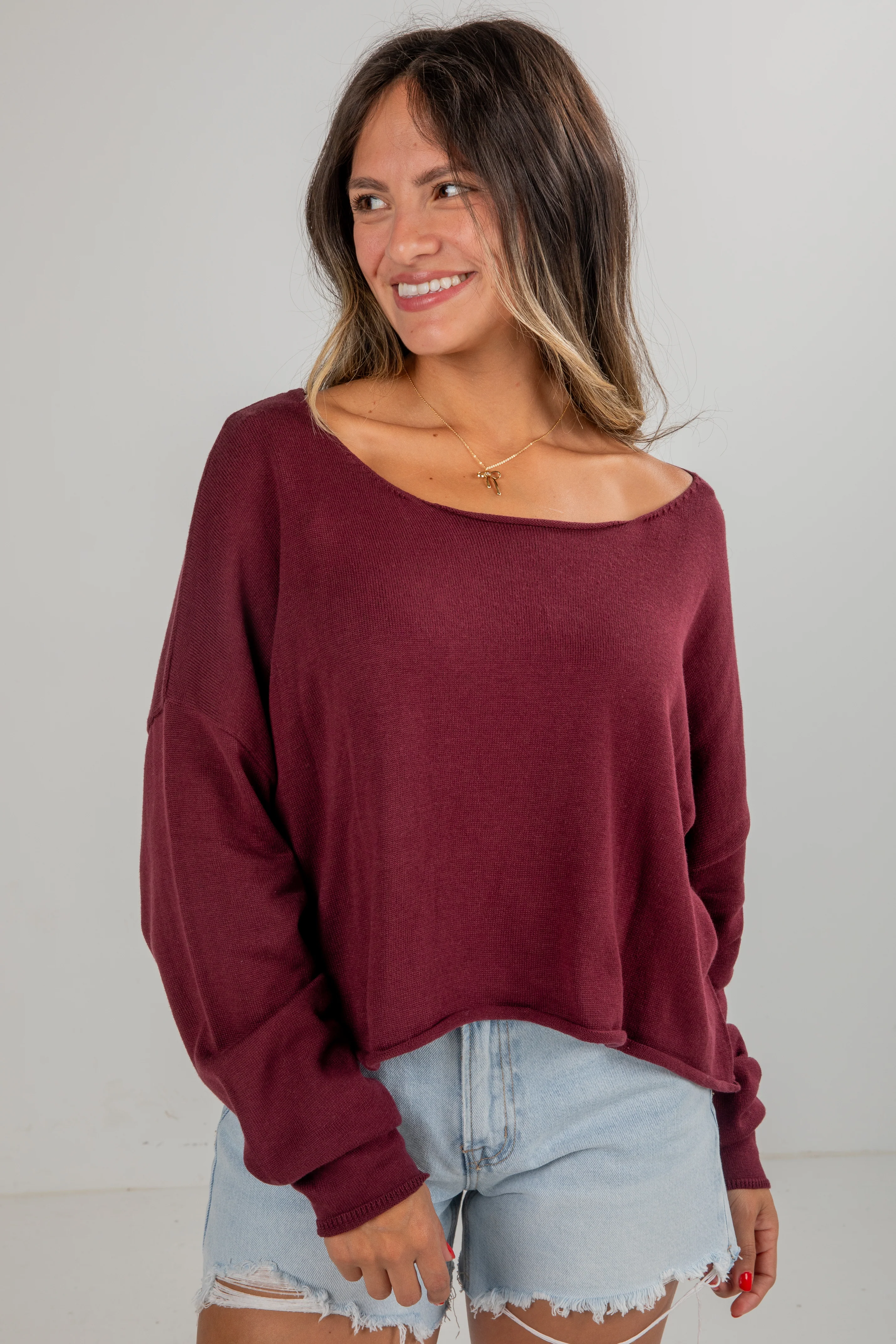 FINAL SALE - Chase The Feelings Lightweight Knit Top