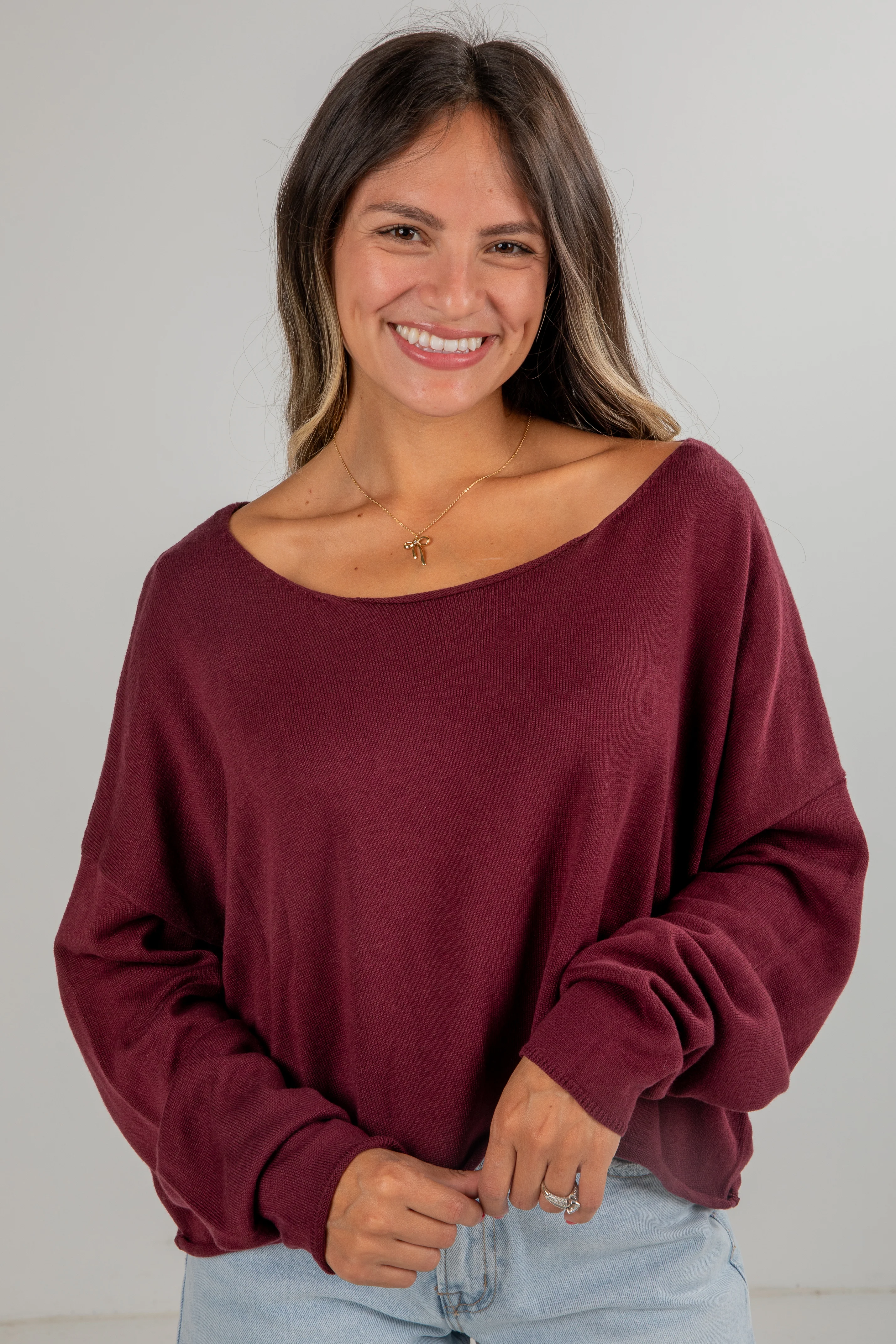 FINAL SALE - Chase The Feelings Lightweight Knit Top