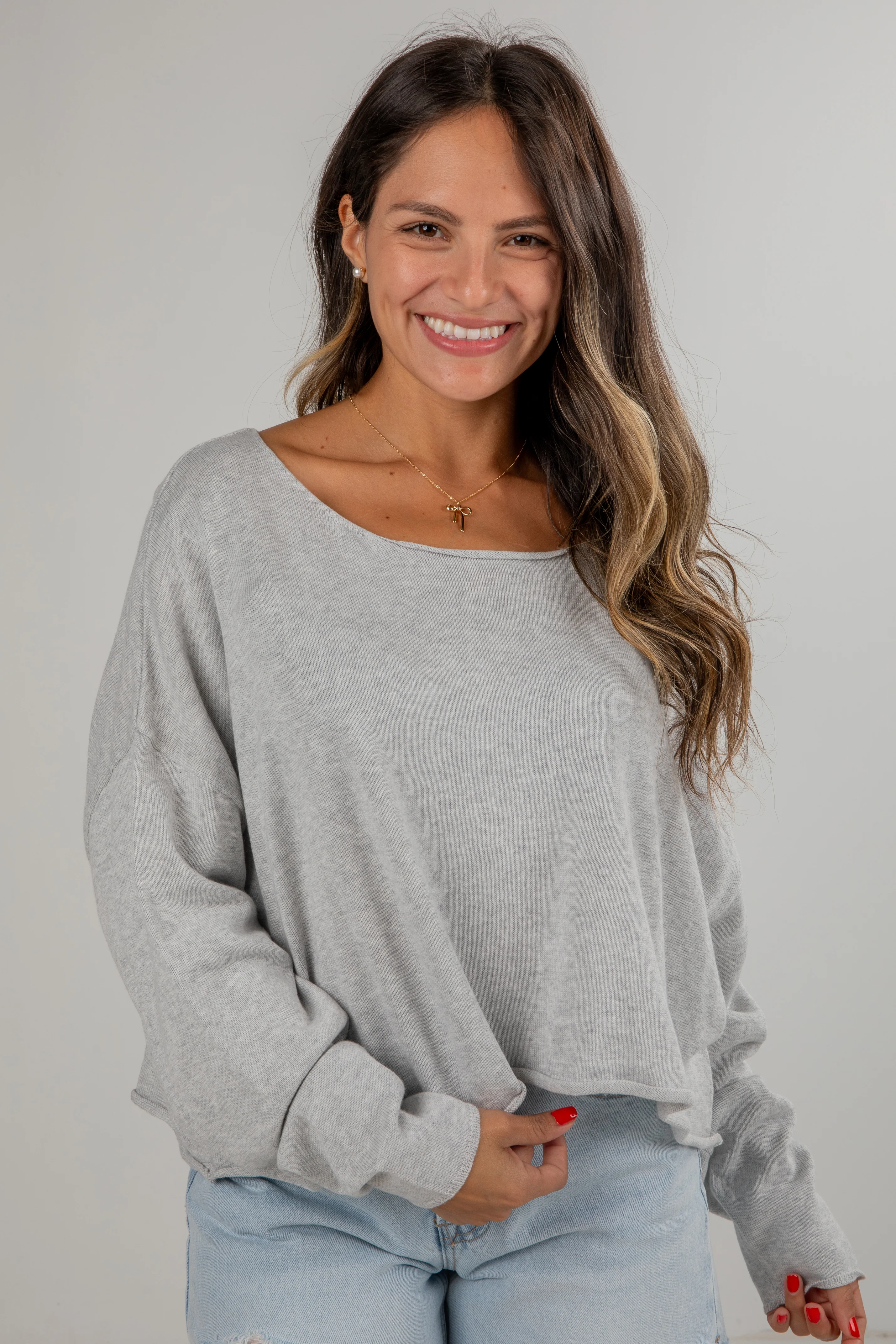 FINAL SALE - Chase The Feelings Lightweight Knit Top