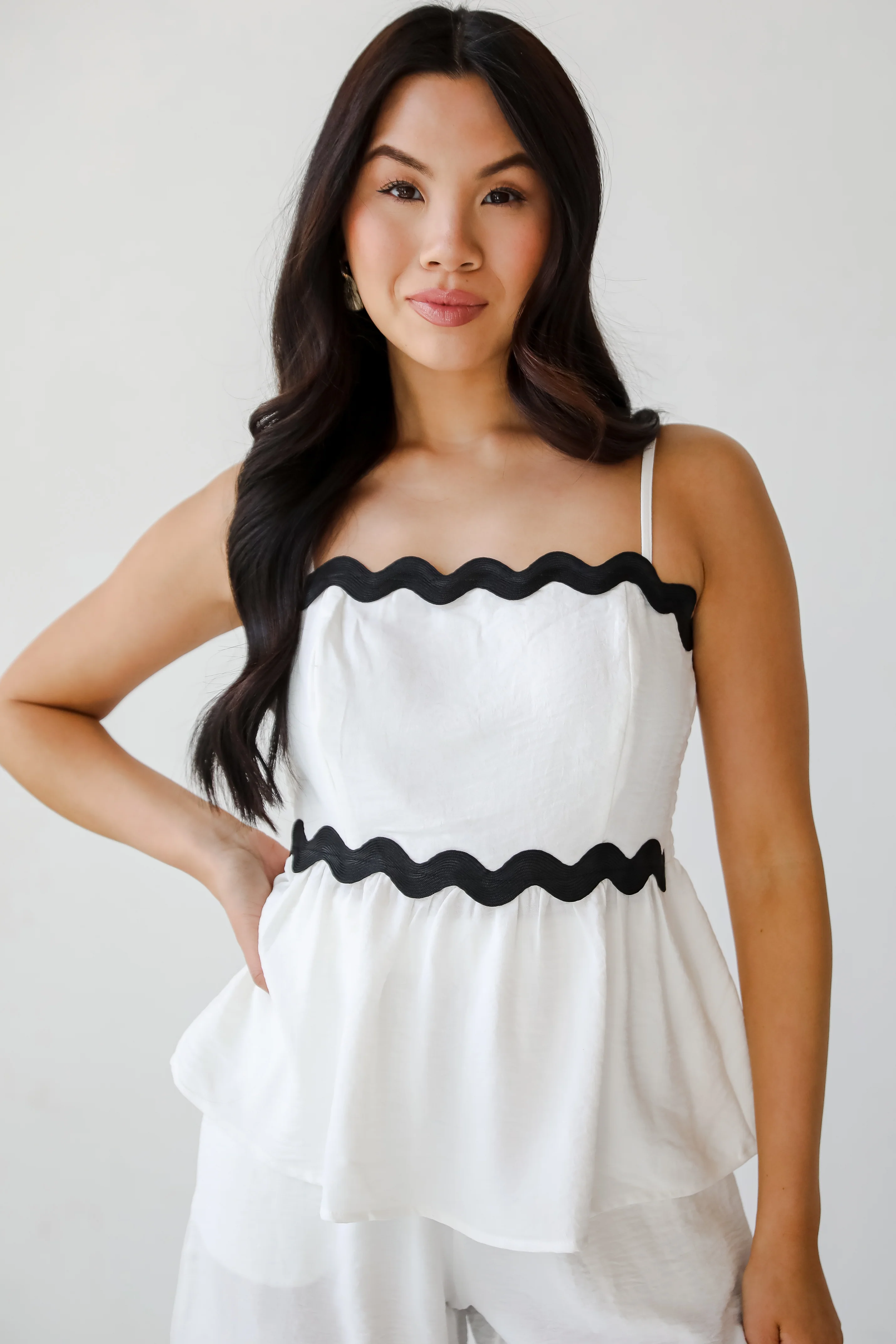 FINAL SALE - Little Moments Peplum Tank - DU DEAL
