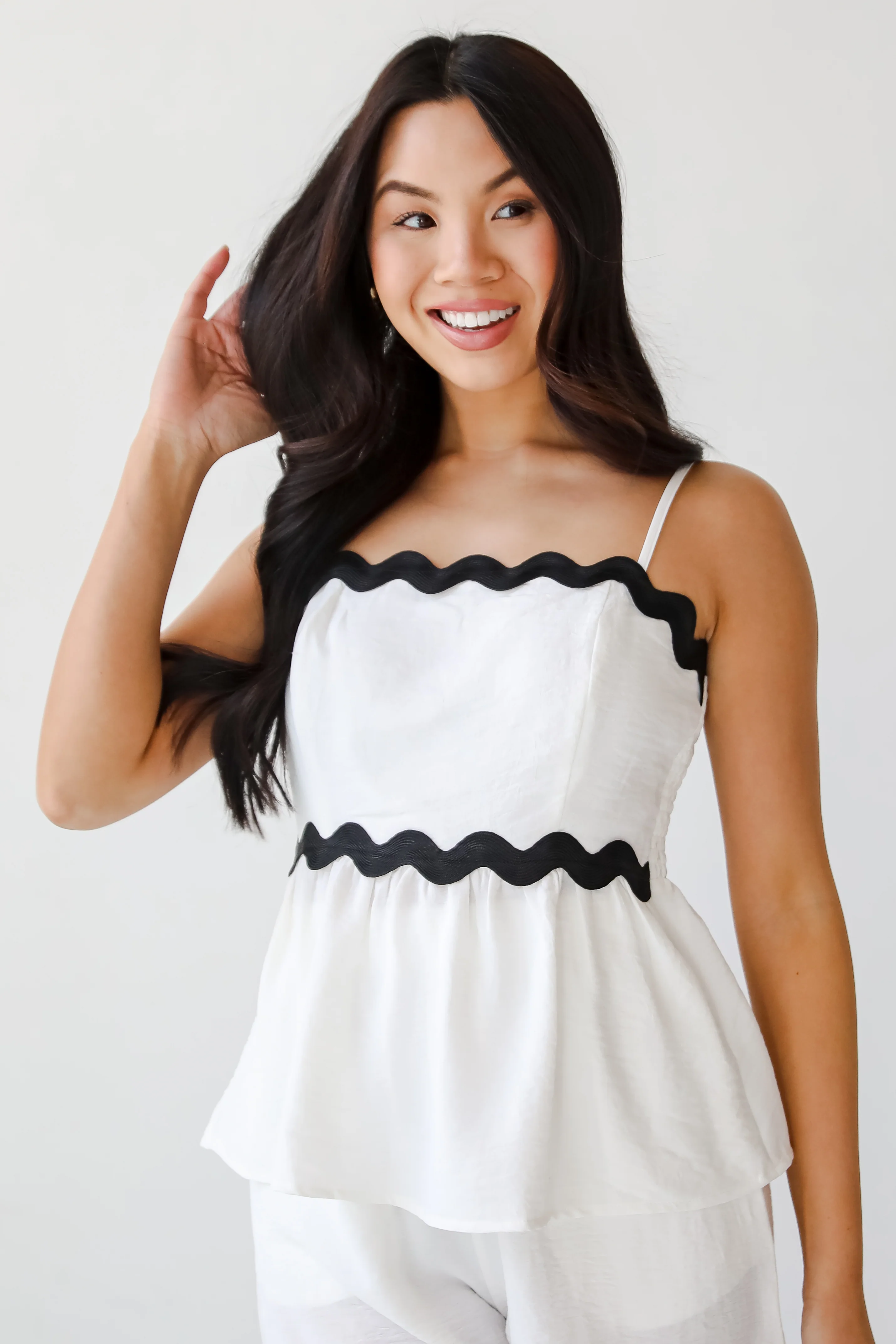 FINAL SALE - Little Moments Peplum Tank - DU DEAL