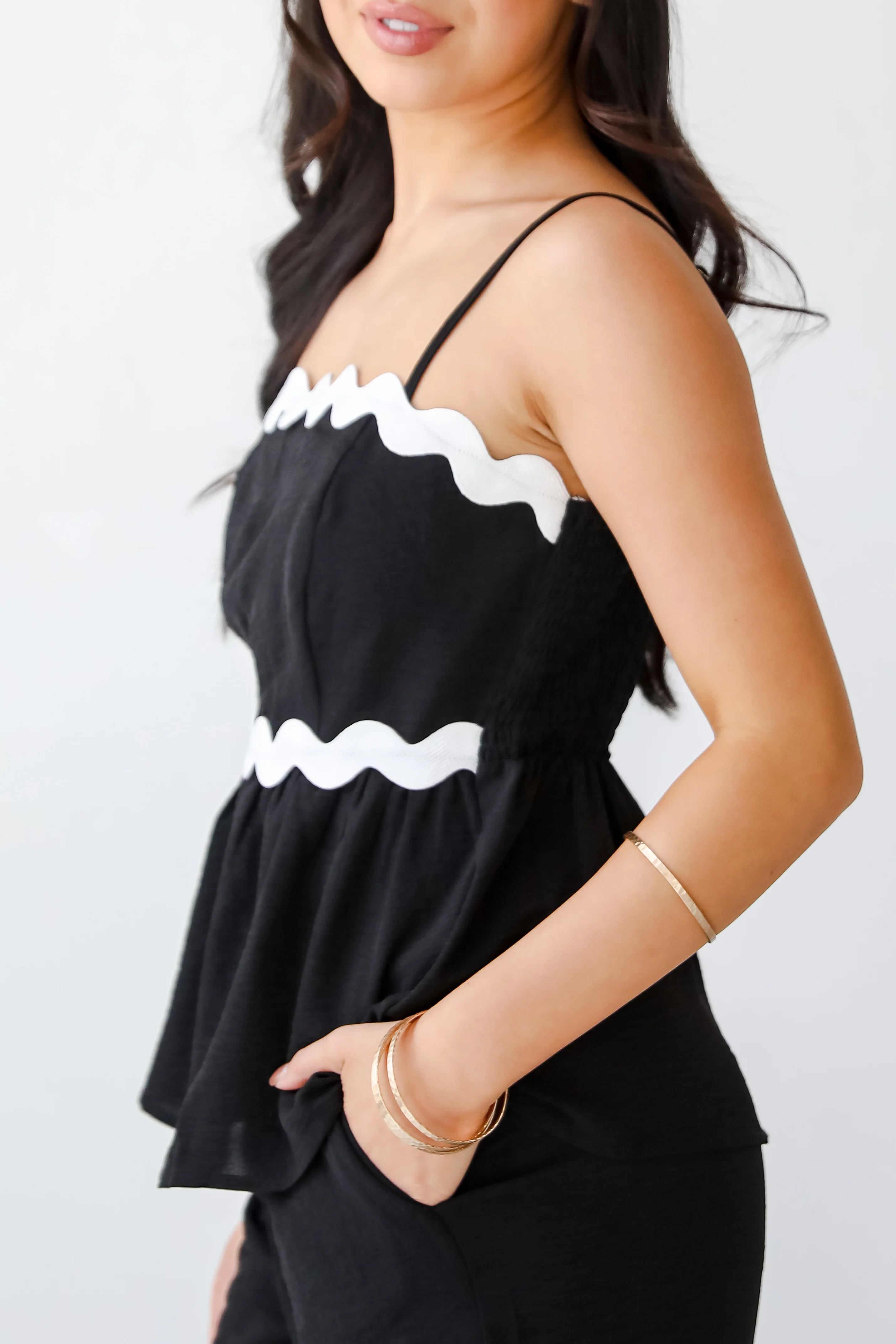 FINAL SALE - Little Moments Peplum Tank - DU DEAL