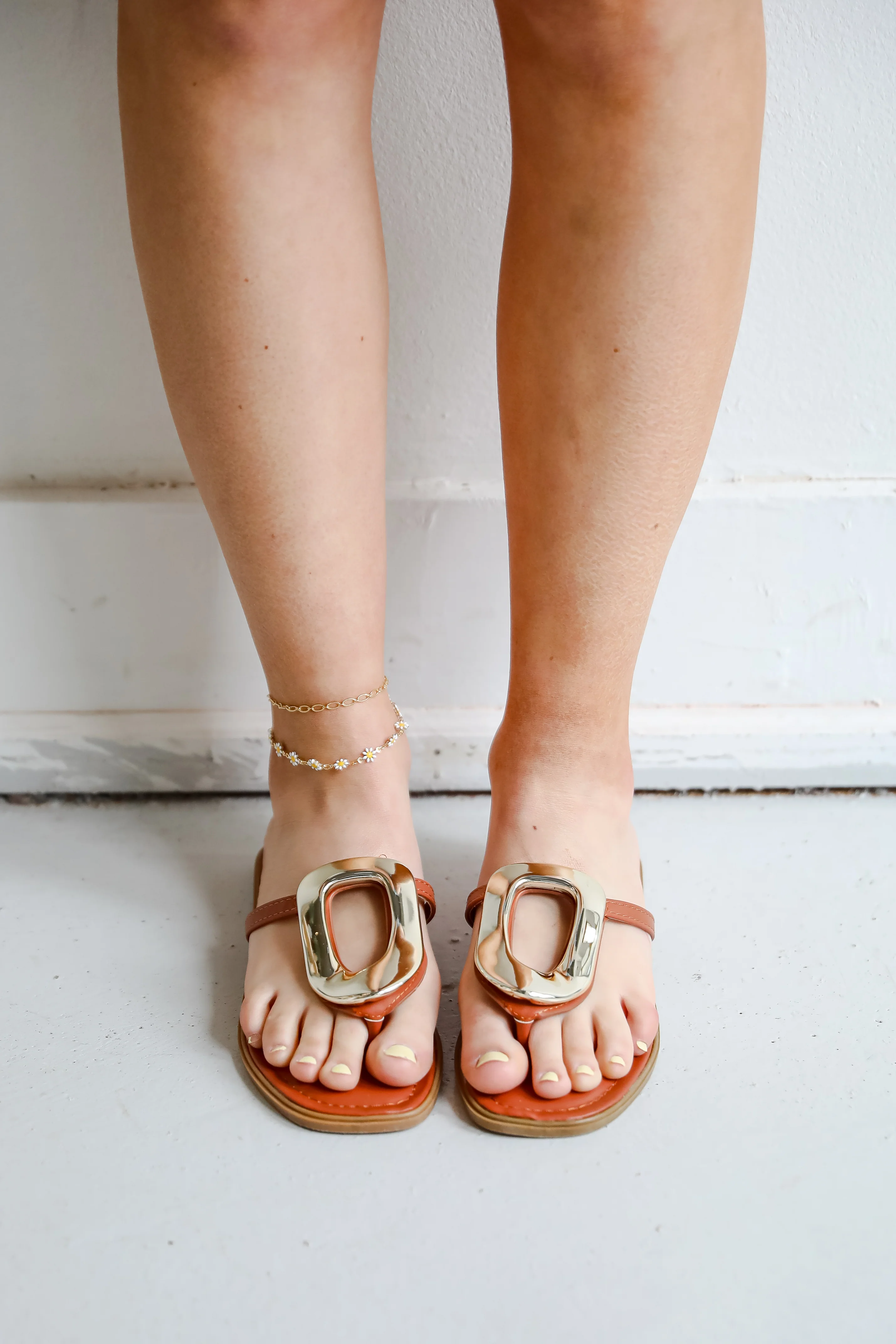FINAL SALE - There She Goes Tan Sandals